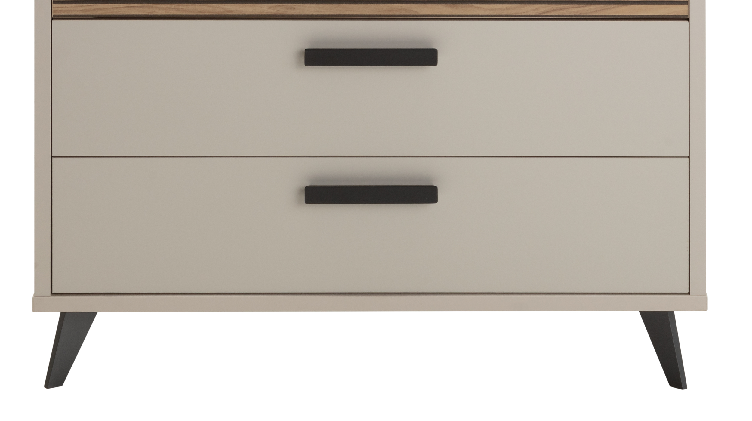 Kommode mit 3 Schubladen Eiche - beige - 92 x 45 cm - BRAVO