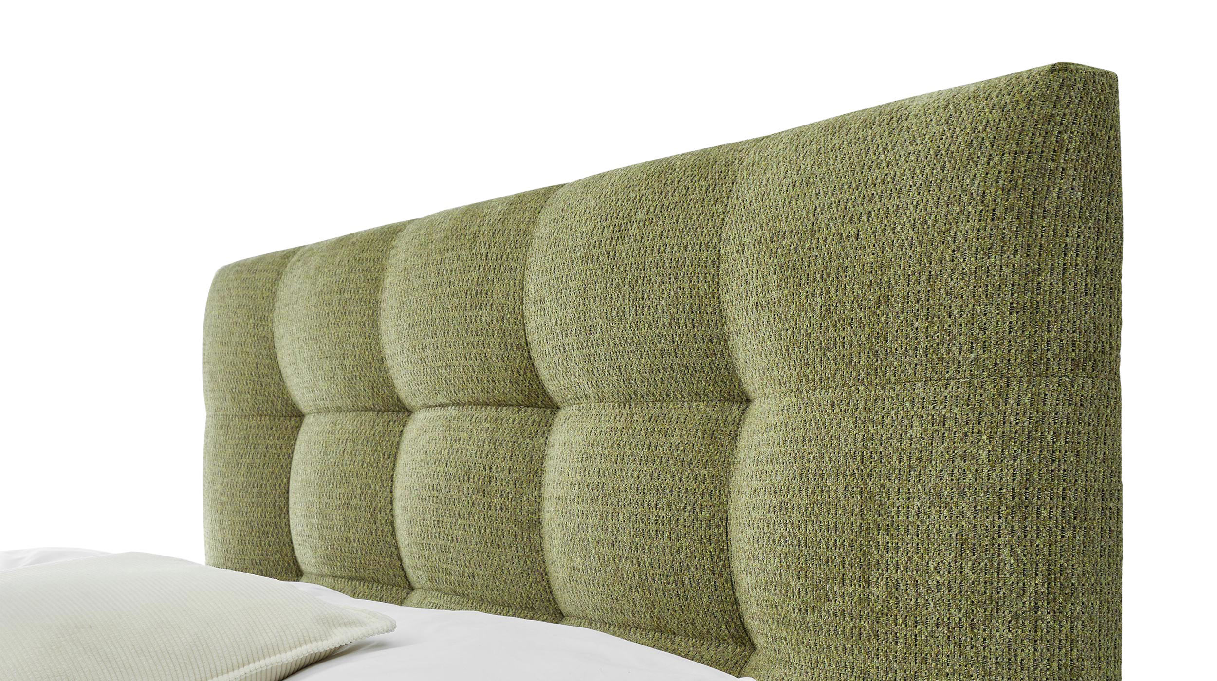 Boxspringbett 200 x 200 cm Bettkasten Chenille grün - IMOLA