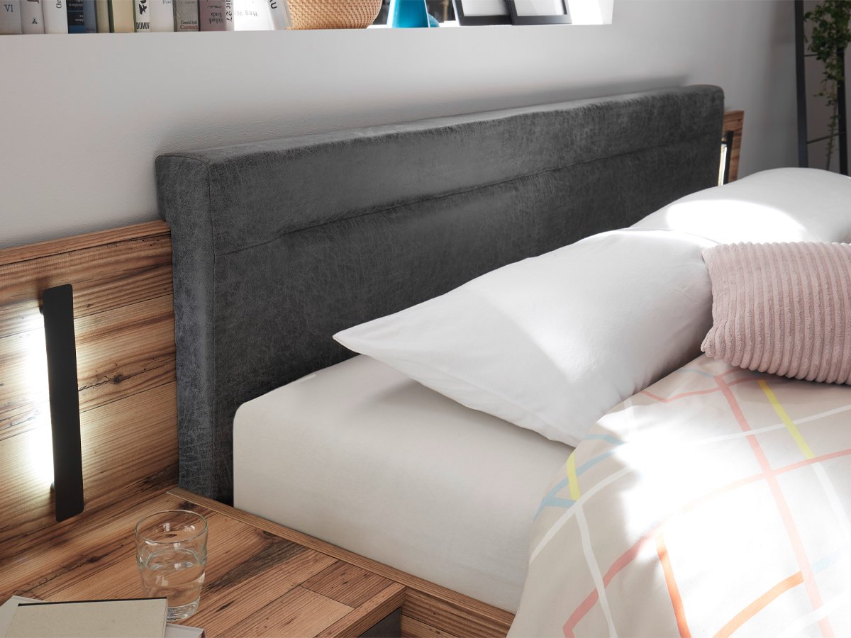 Bettanlage 180 x 200 cm Alpine Lodge - Betonoxid - SARNIA