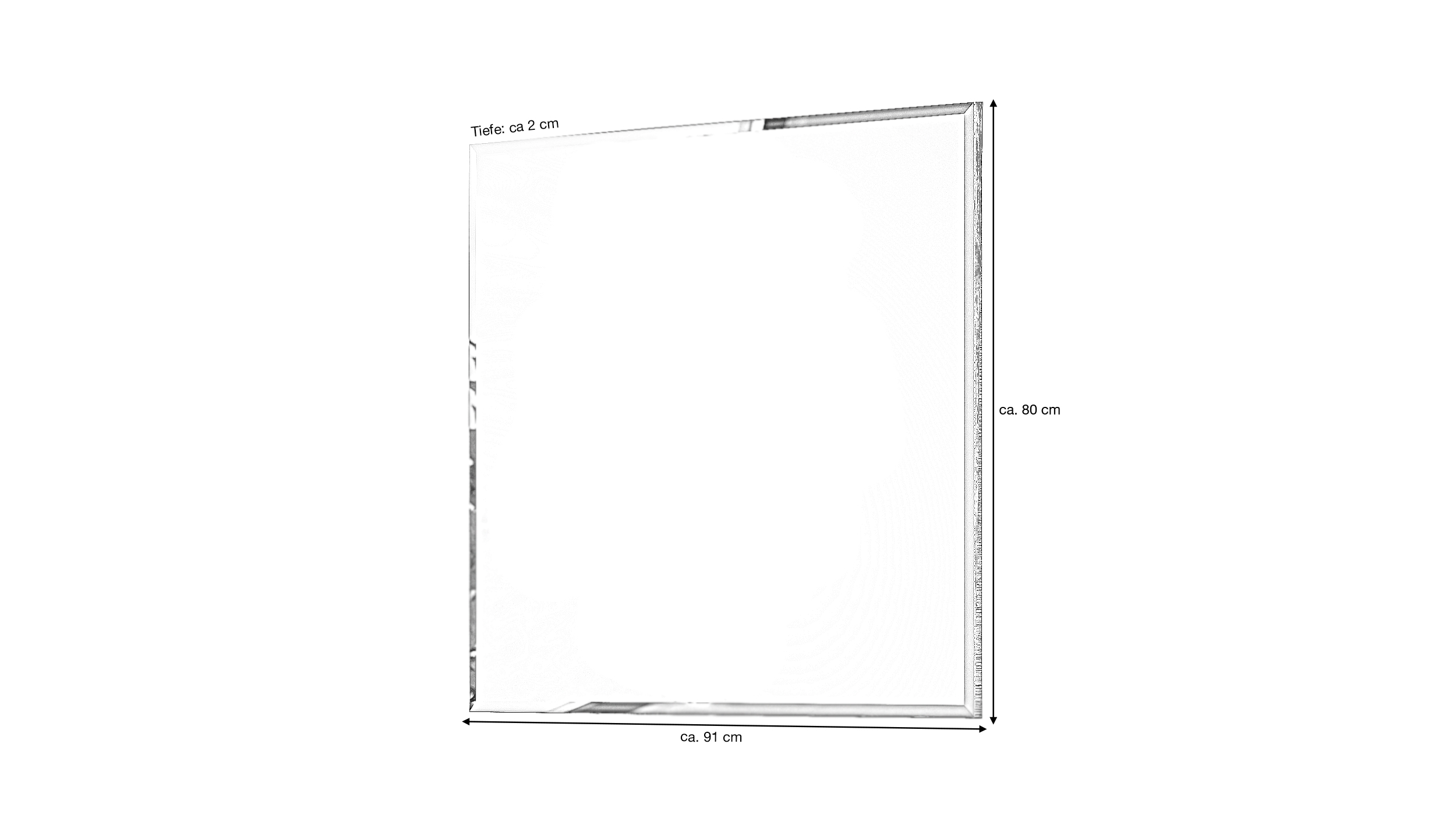 Wandspiegel Eiche 91 x 80 cm - JARON Wandspiegel Eiche 91 x 80 cm - JARON