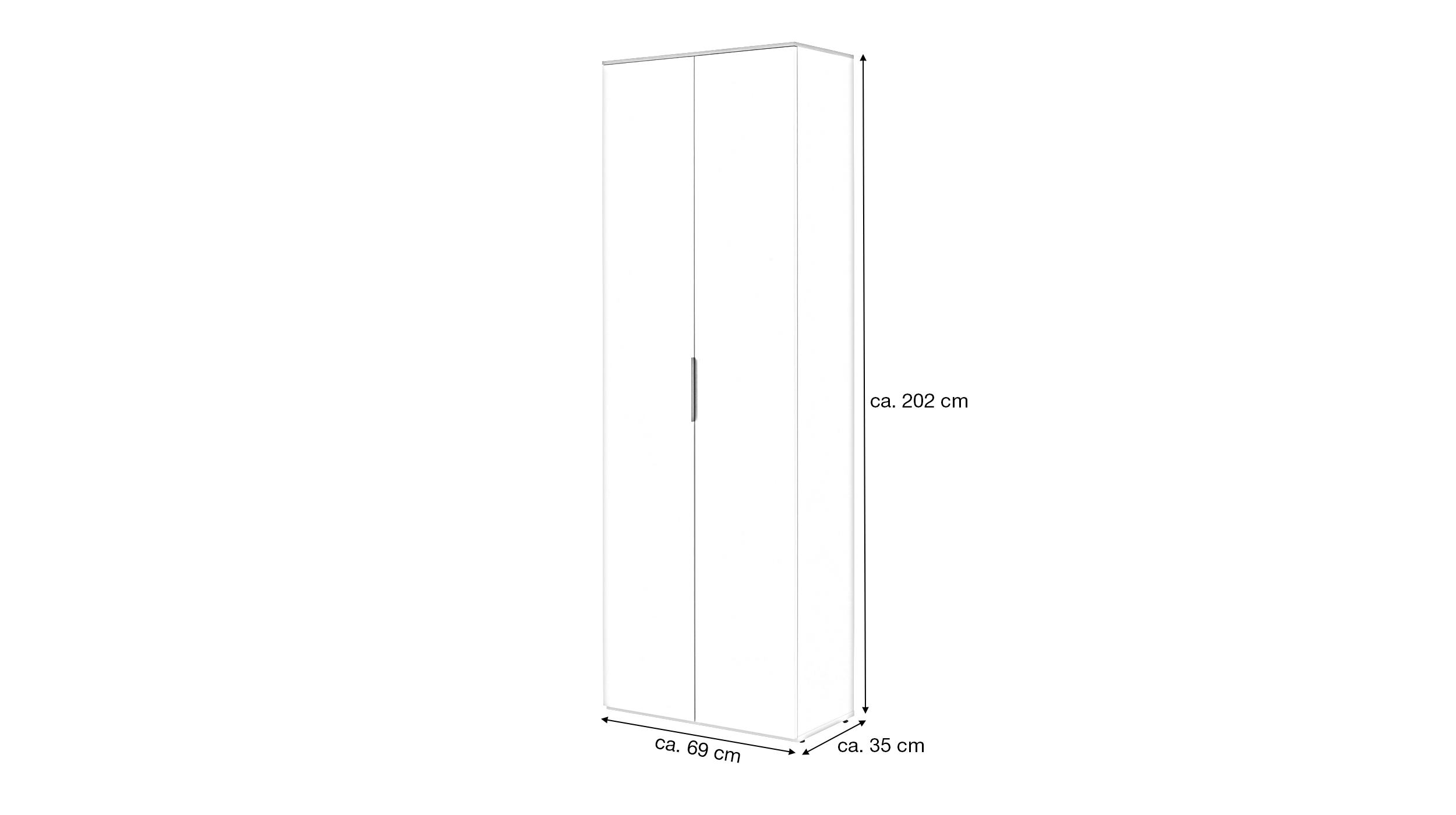 Mehrzweckschrank beige Artisan Eiche 69 x 202 cm - SYNOS