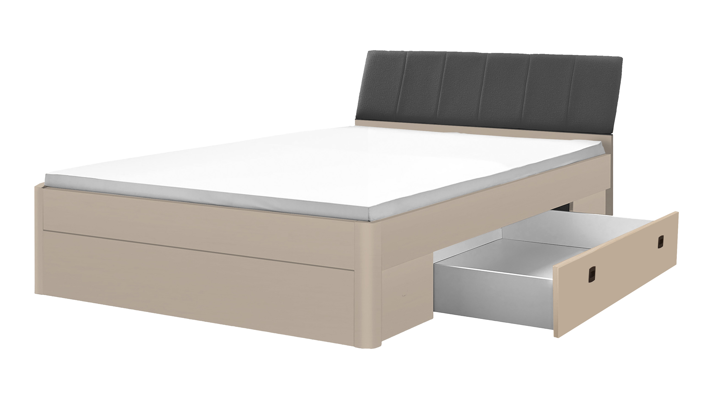 Futonbett 180 x 200 cm Doppelbett beige - CARANO