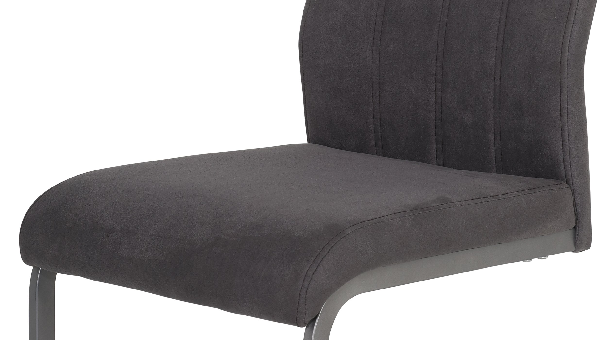 Schwingstuhl anthrazit mit Microfaserbezug - CHRISTINA