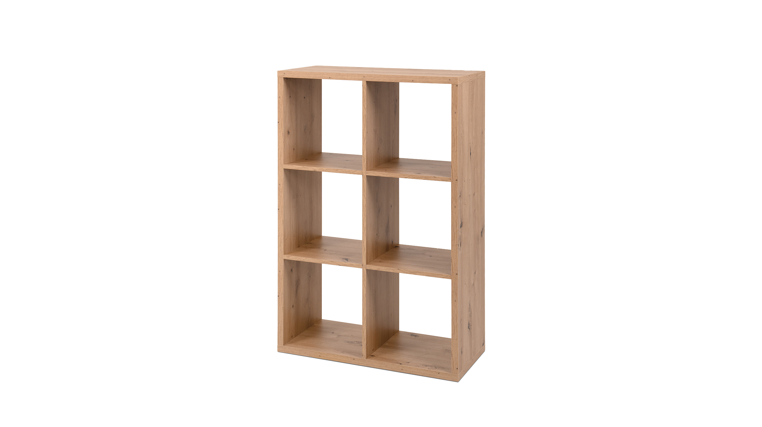 Standregal Artisan Eiche 73 x 107 cm - 6 Fächer - MAX  Standregal Artisan Eiche 73 x 107 cm - 6 Fächer - MAX