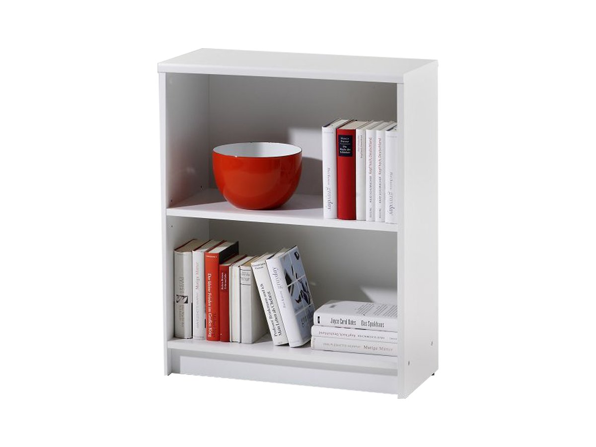 Bücherregal Standregal weiß 60 x 78 cm - 1 Einlegeboden - LILLY