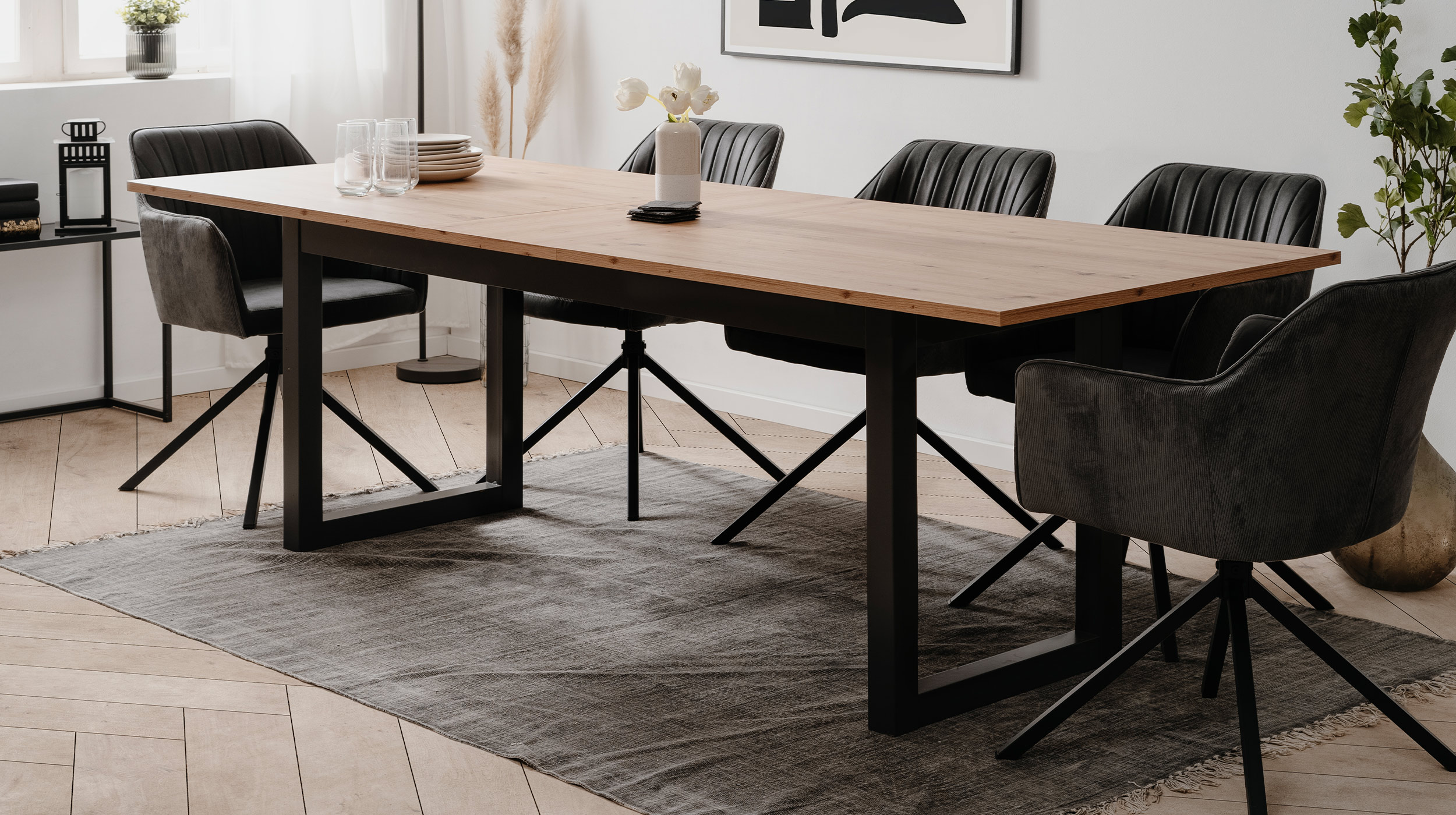 Esstisch ausziehbar 200 - 240 cm - Artisan Eiche - DENVER