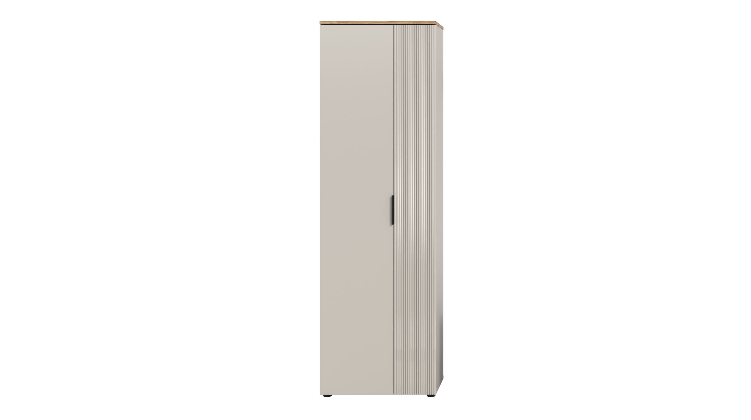 Garderobenschrank mit Schublade beige Evoke Eiche 190 cm -- SLIDE