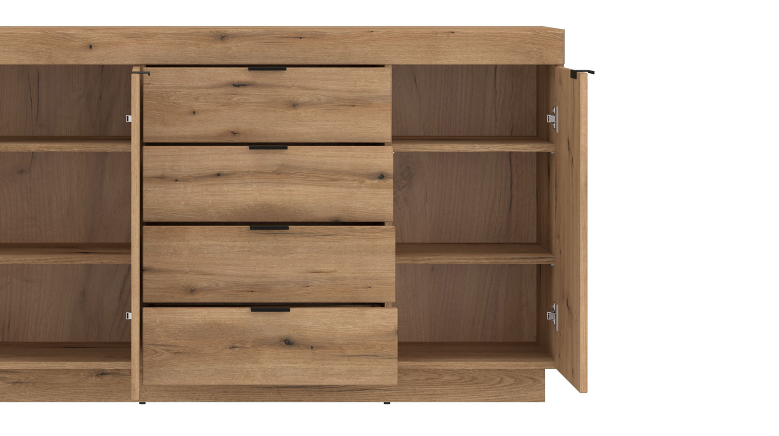 Sideboard 4 Schubladen Coast Evoke Eiche 186 cm - DELAMAR Sideboard 4 Schubladen Coast Evoke Eiche 186 cm - DELAMAR