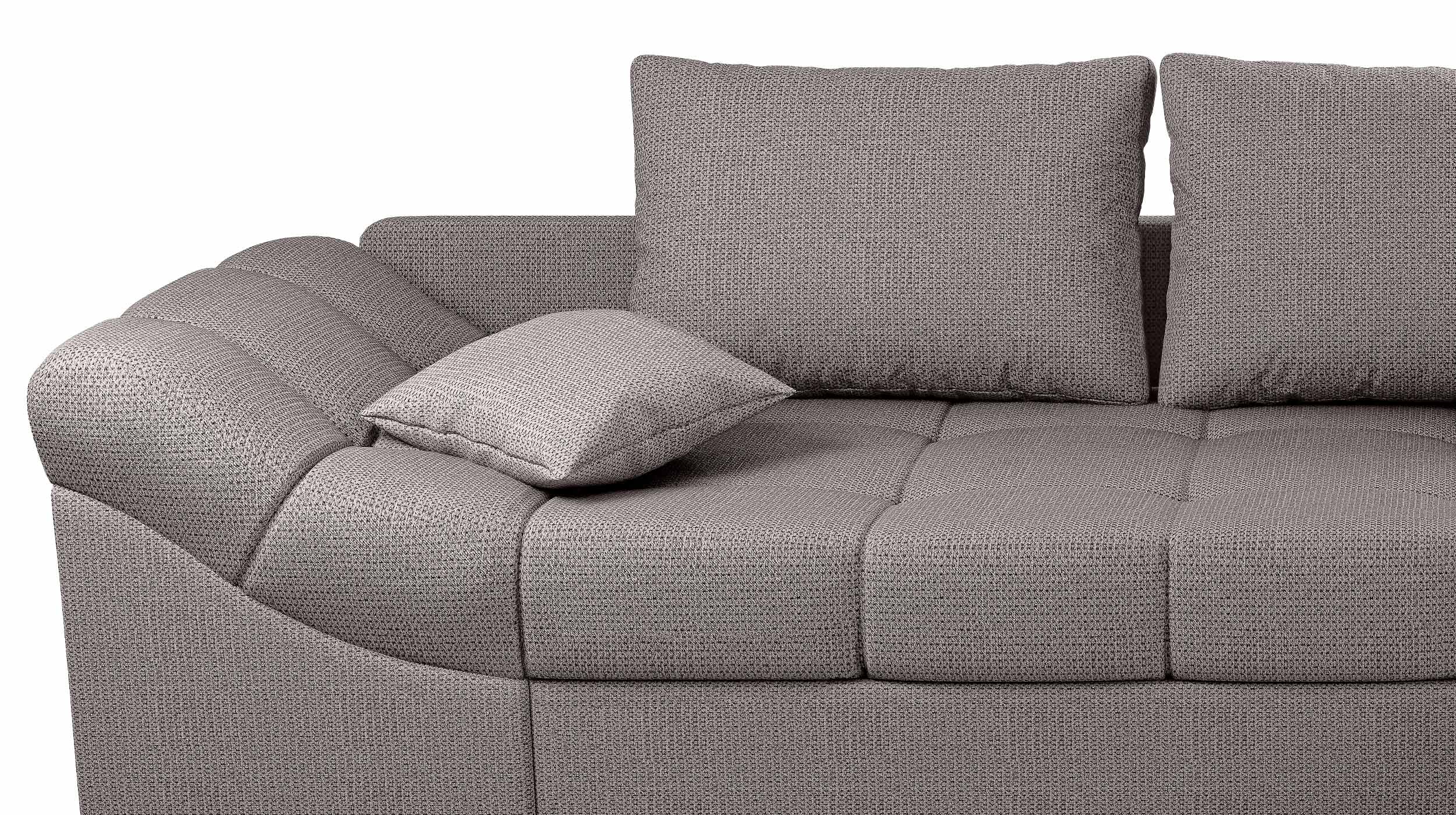 Ecksofa grau Schlaffunktion 298 x 202 cm - SORENTA