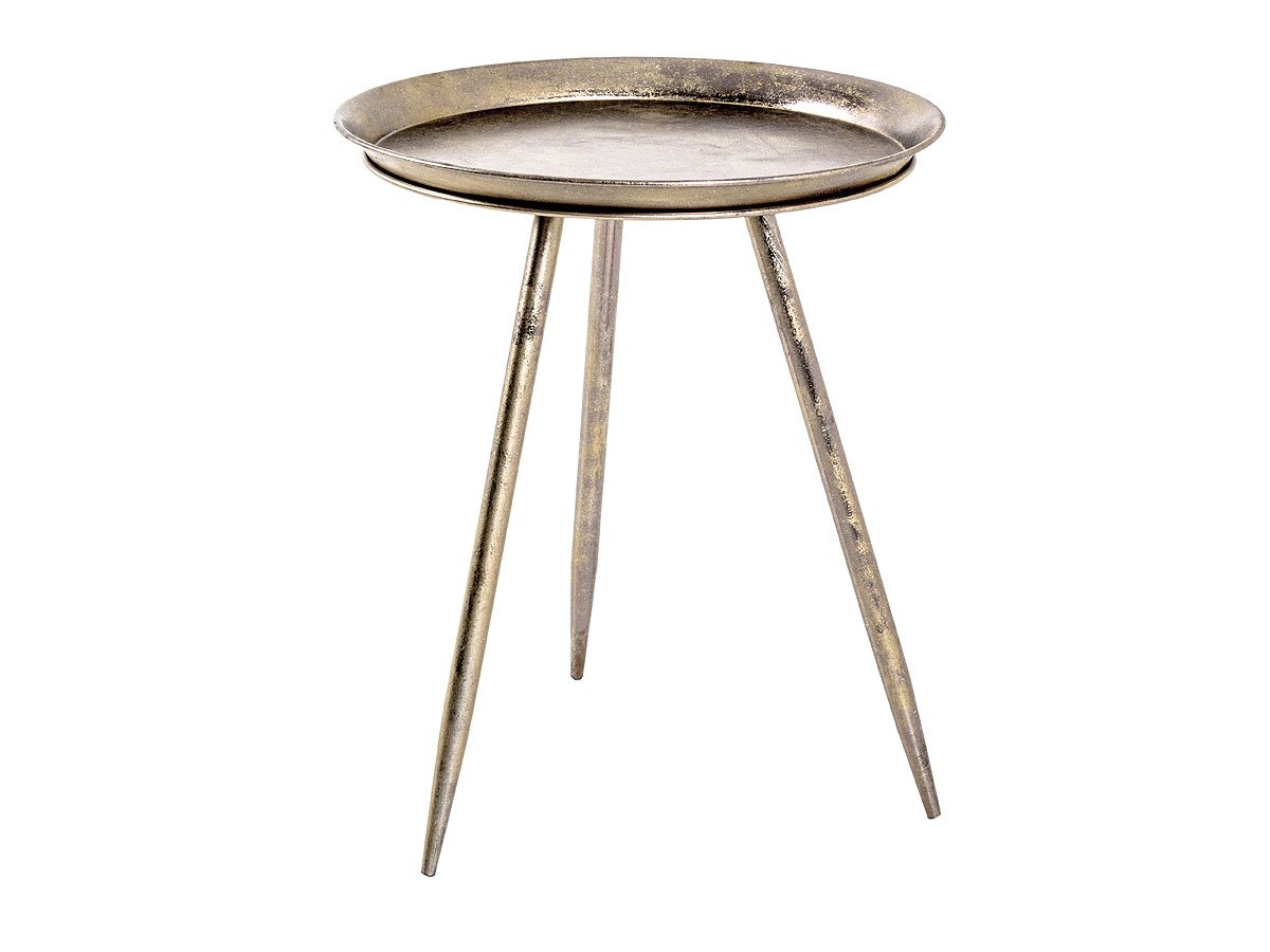 Beistelltisch bronze Metall - rund - 54 x 44 cm - HANS Beistelltisch bronze Metall - rund - 54 x 44 cm - HANS