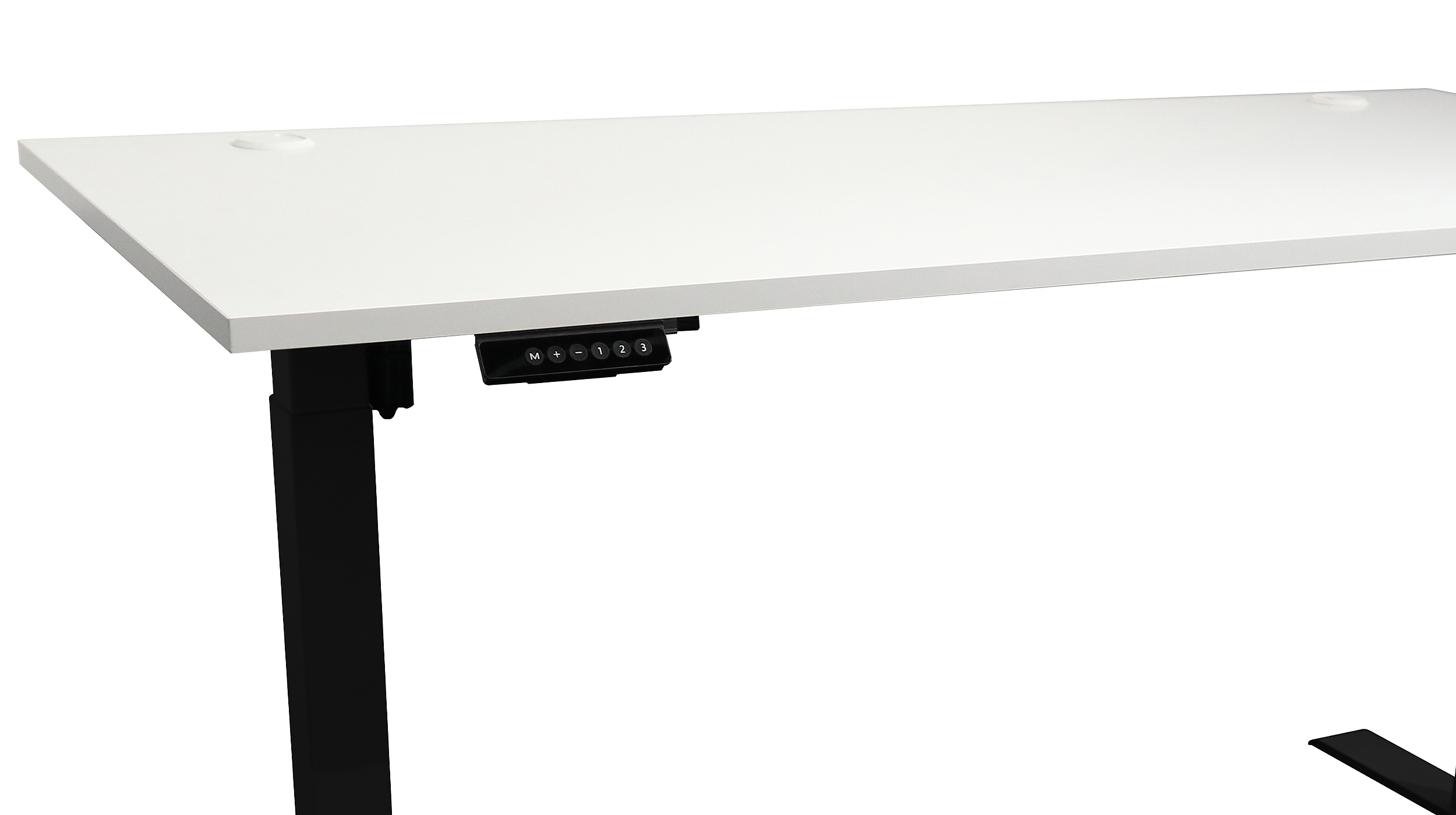 Computerschreibtisch weiß 160 cm höhenverstellbar - BENNY