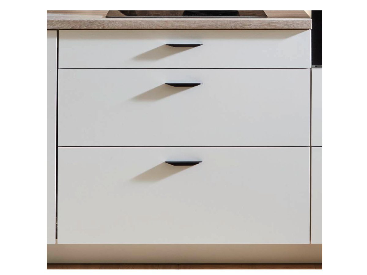 Küchenzeile 330 cm - mit Geräten - Küchenfronten matt - SENSO