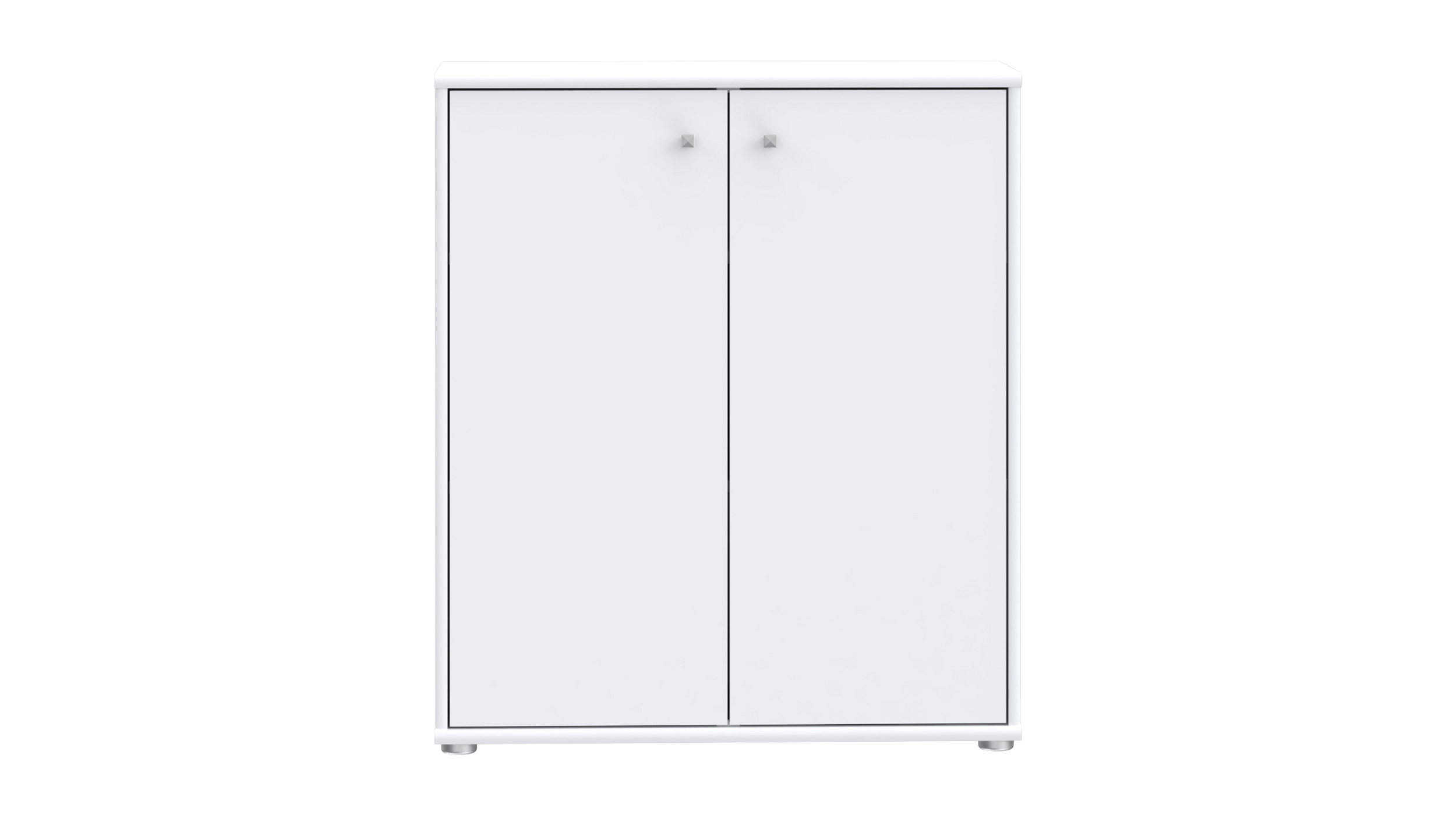 Kommode weiß 74 x 35 cm - 2-türig - TEMPRA