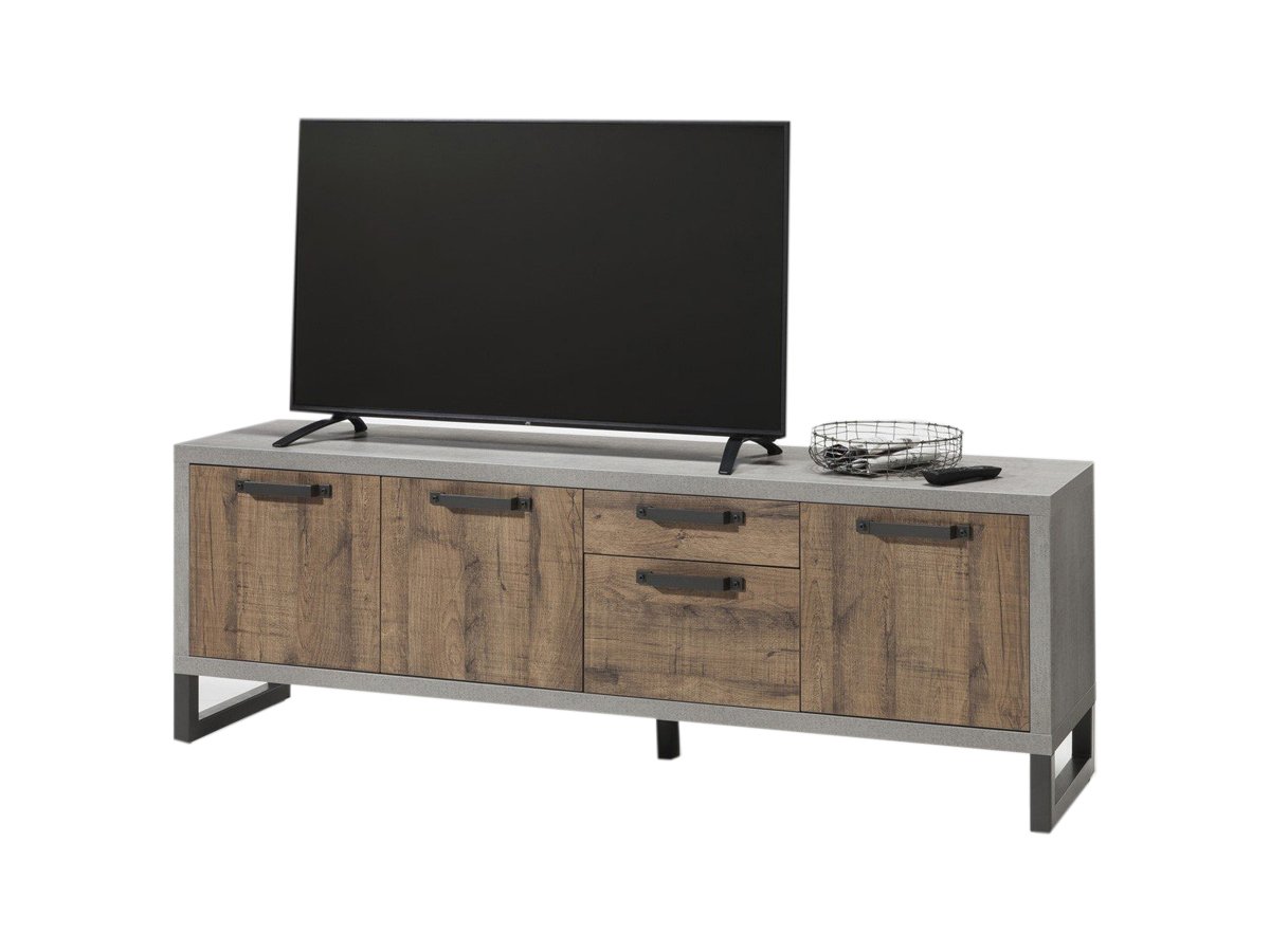 TV - Lowboard Aged Oak - Betonoptik 184 cm TV - Board - LAFABRICA