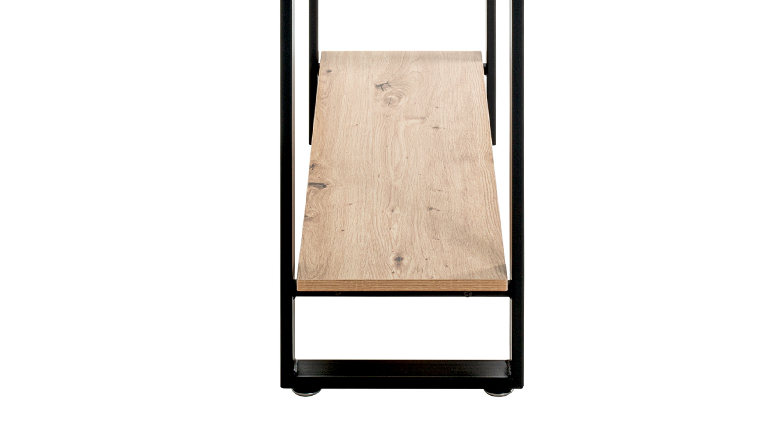 Standregal Eiche schwarz B 120 x H 82 cm - 2 Böden - SARAGOSSA