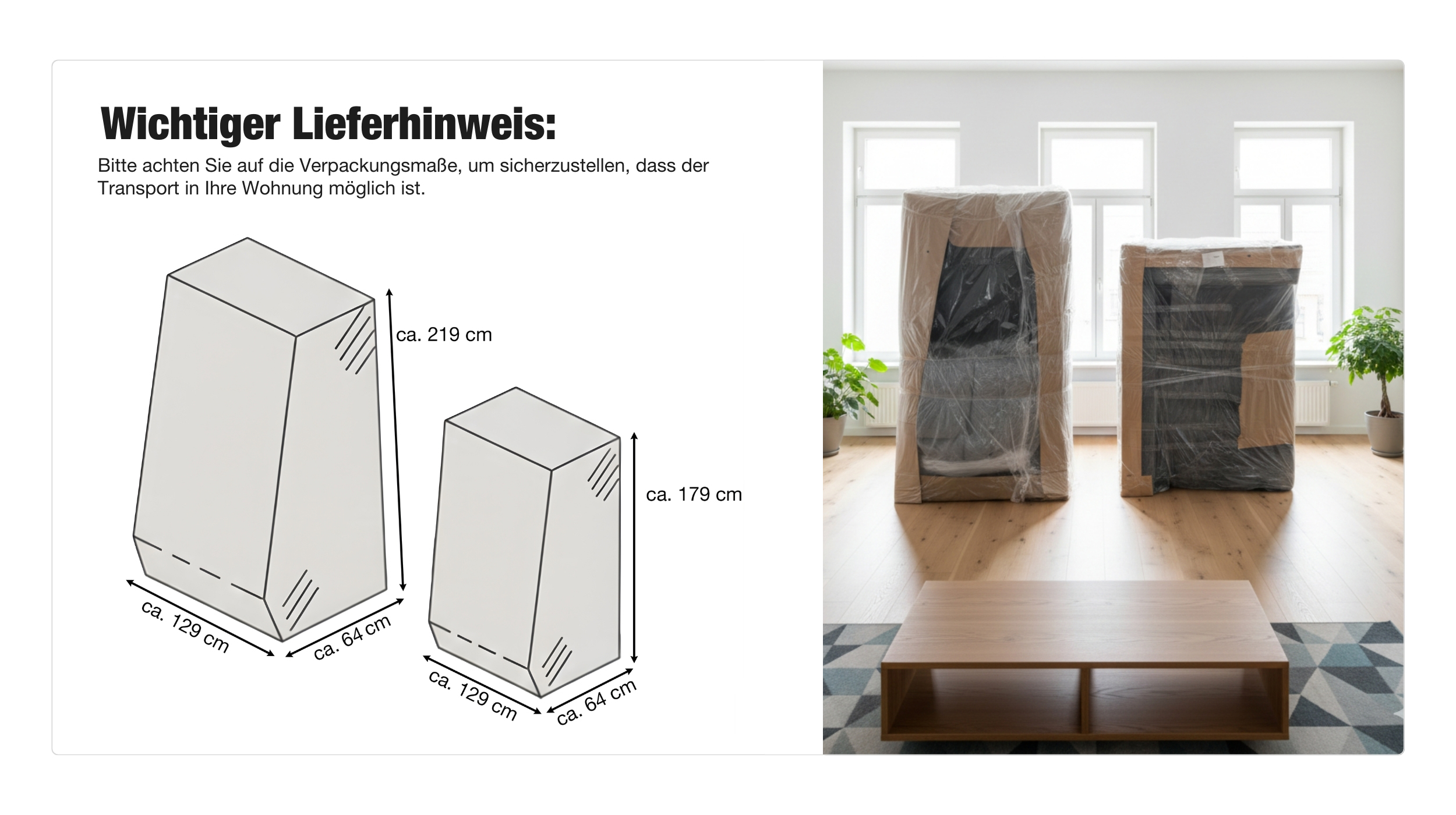 Ecksofa Cord rost 300 x 215 cm - OT rechts - ARTEMIS