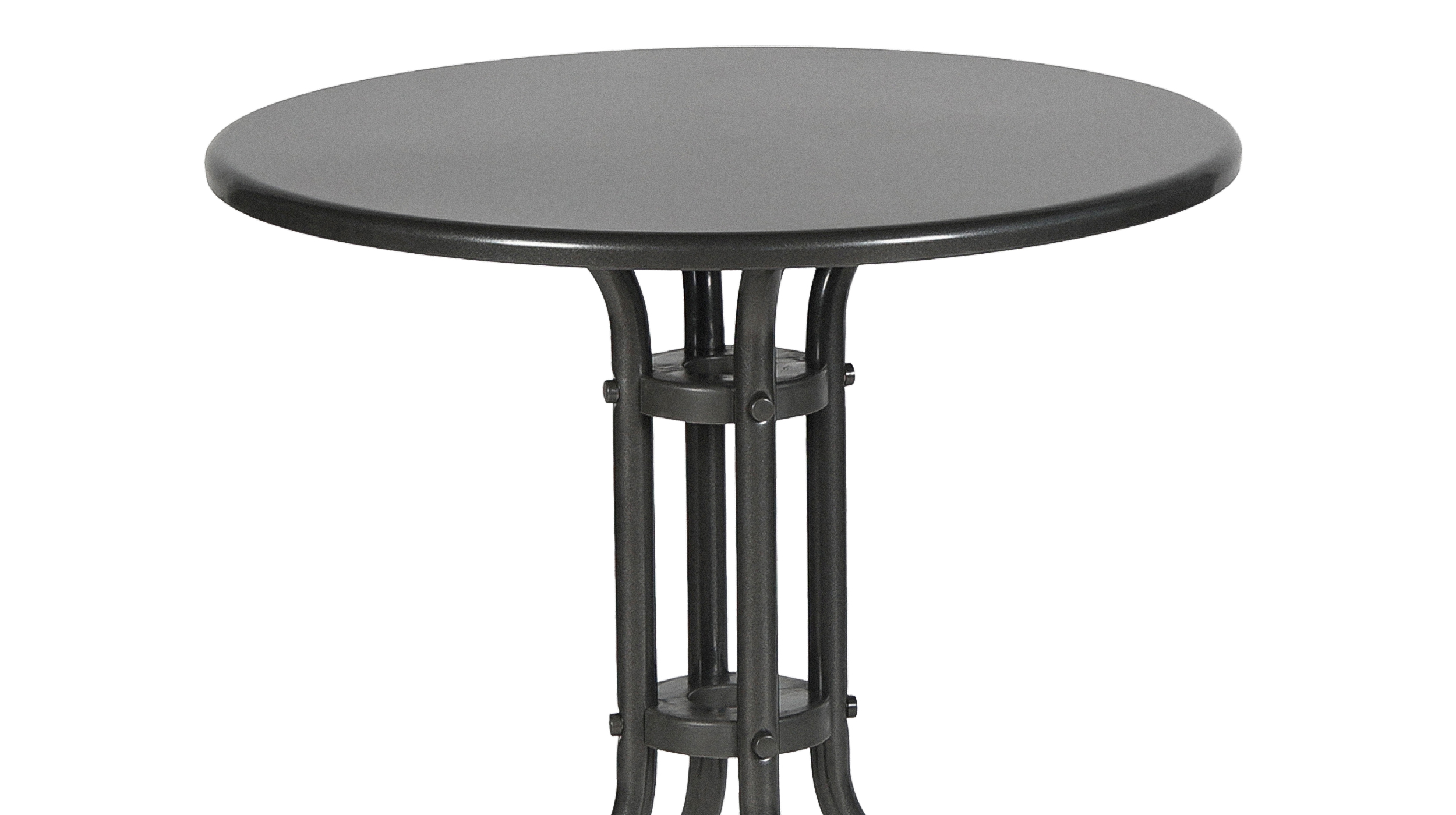 Gartentisch rund anthrazit 60 x 60 cm - RENI