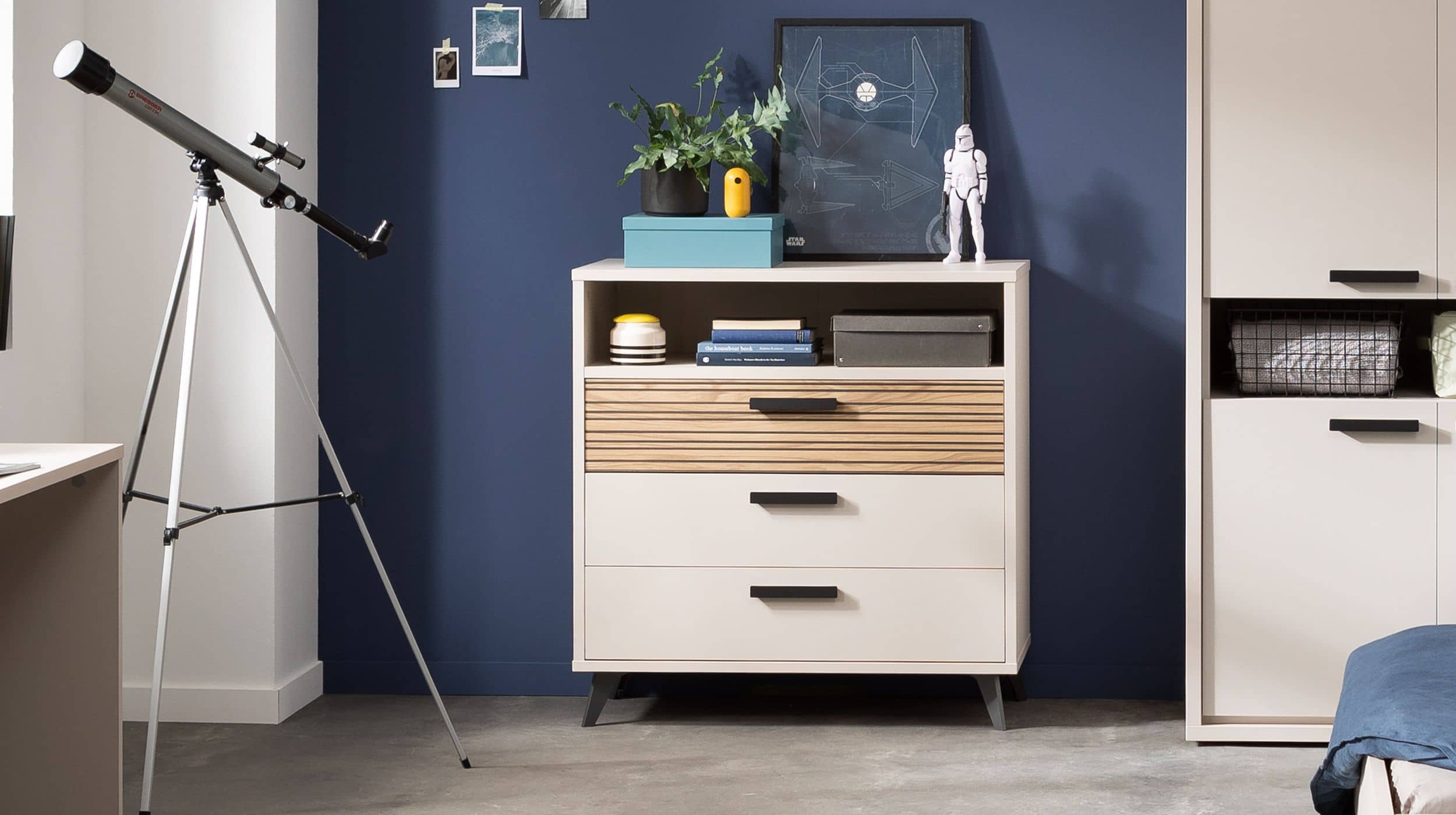 Kommode Eiche - beige - 92 x 95 cm - BRAVO