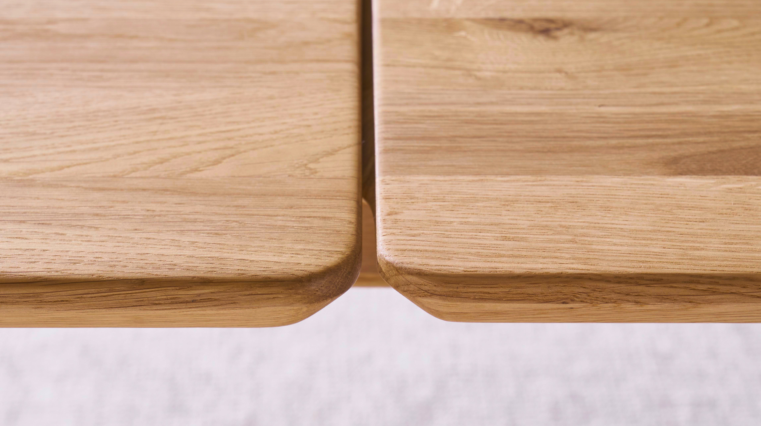 Esstisch Massivholztisch 160 cm in Wildeiche ausziehbar - RICARDO