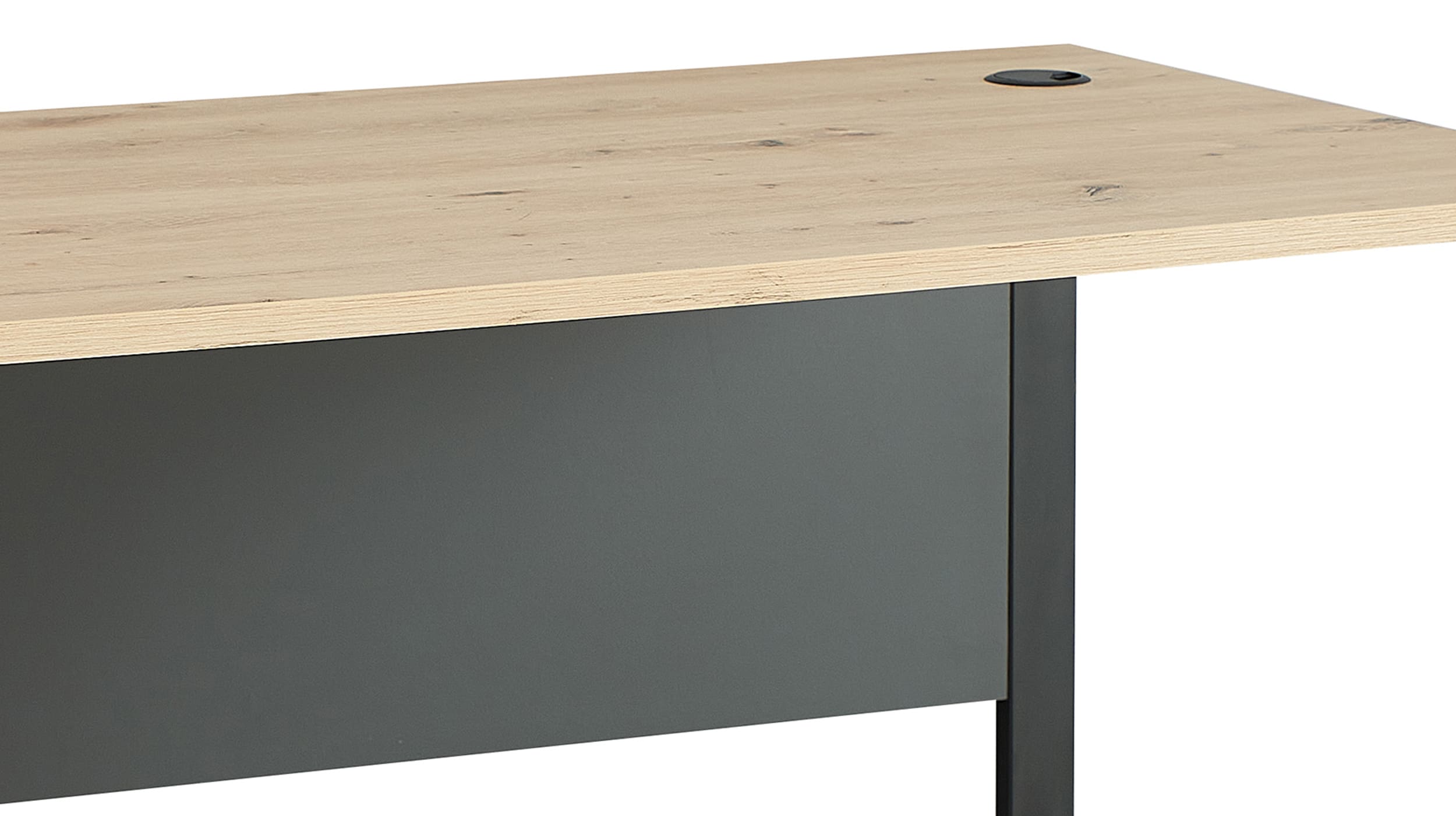 Schreibtisch Artisan Eiche 170 cm Metallgestell - MEMPHIS