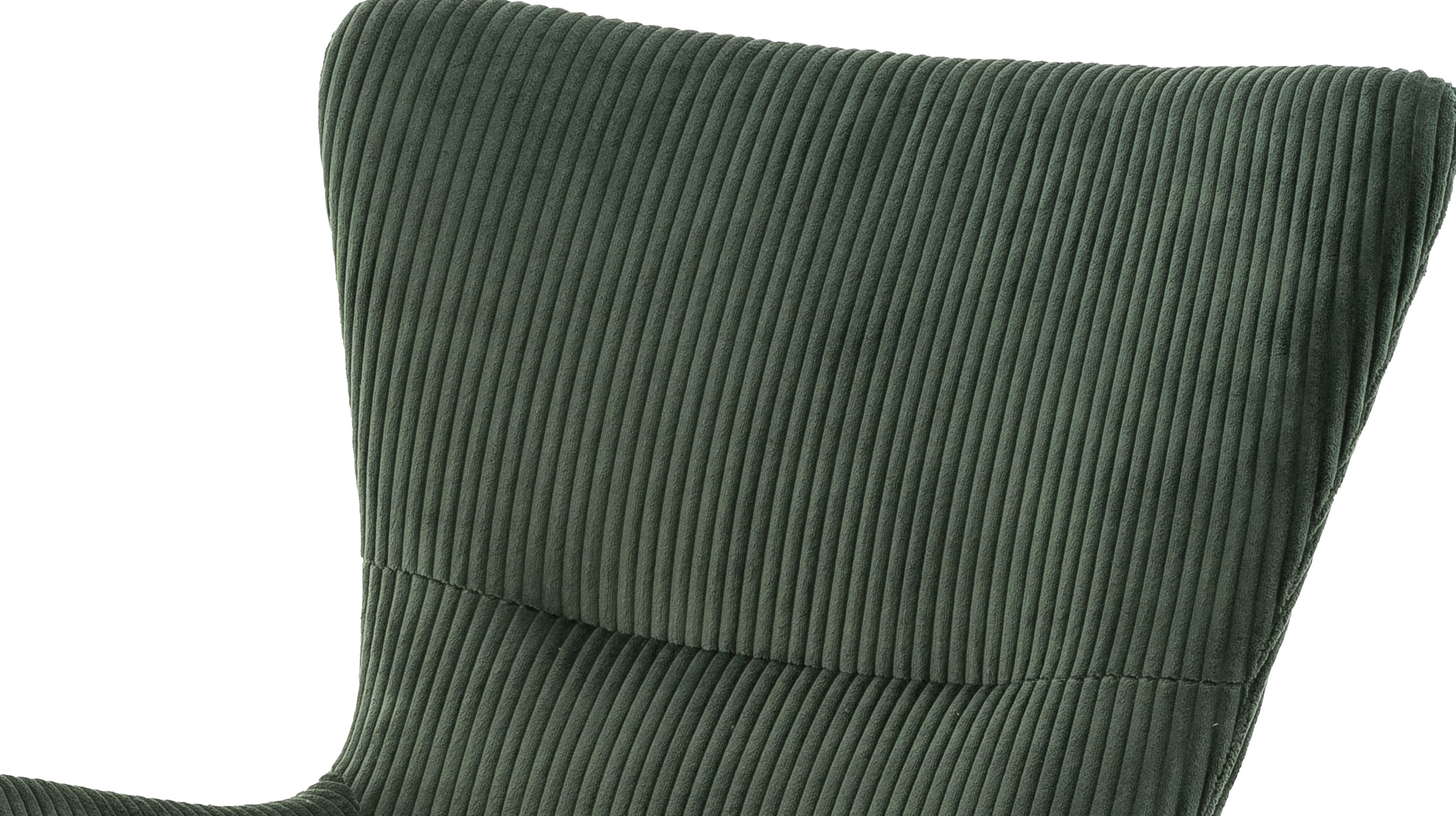 Fernsehsessel Cord grün - 360° Drehfunktion - SOLANO