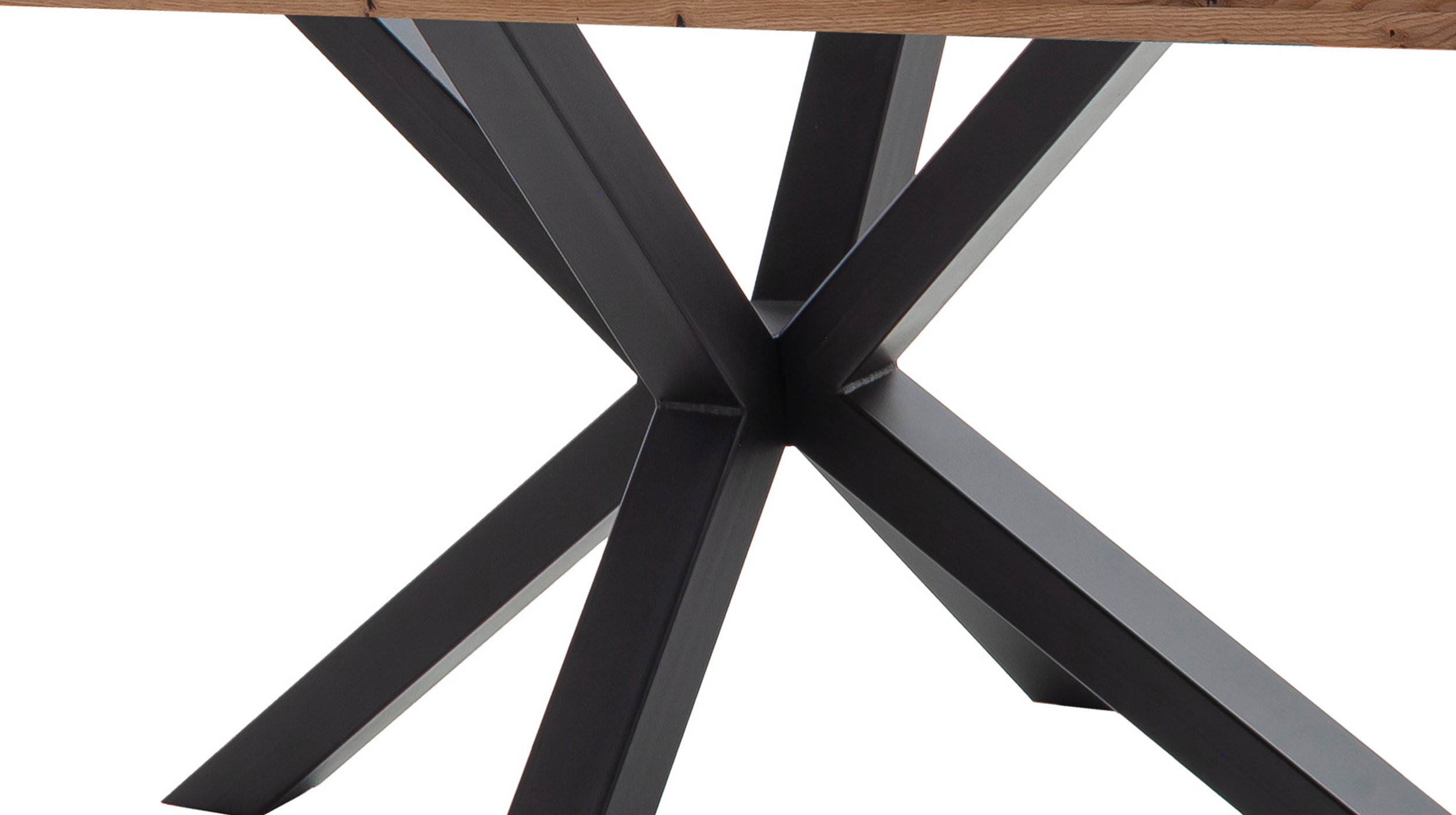 Esstisch Massivholztisch 180 cm massiv Wildeiche geölt - DEBA