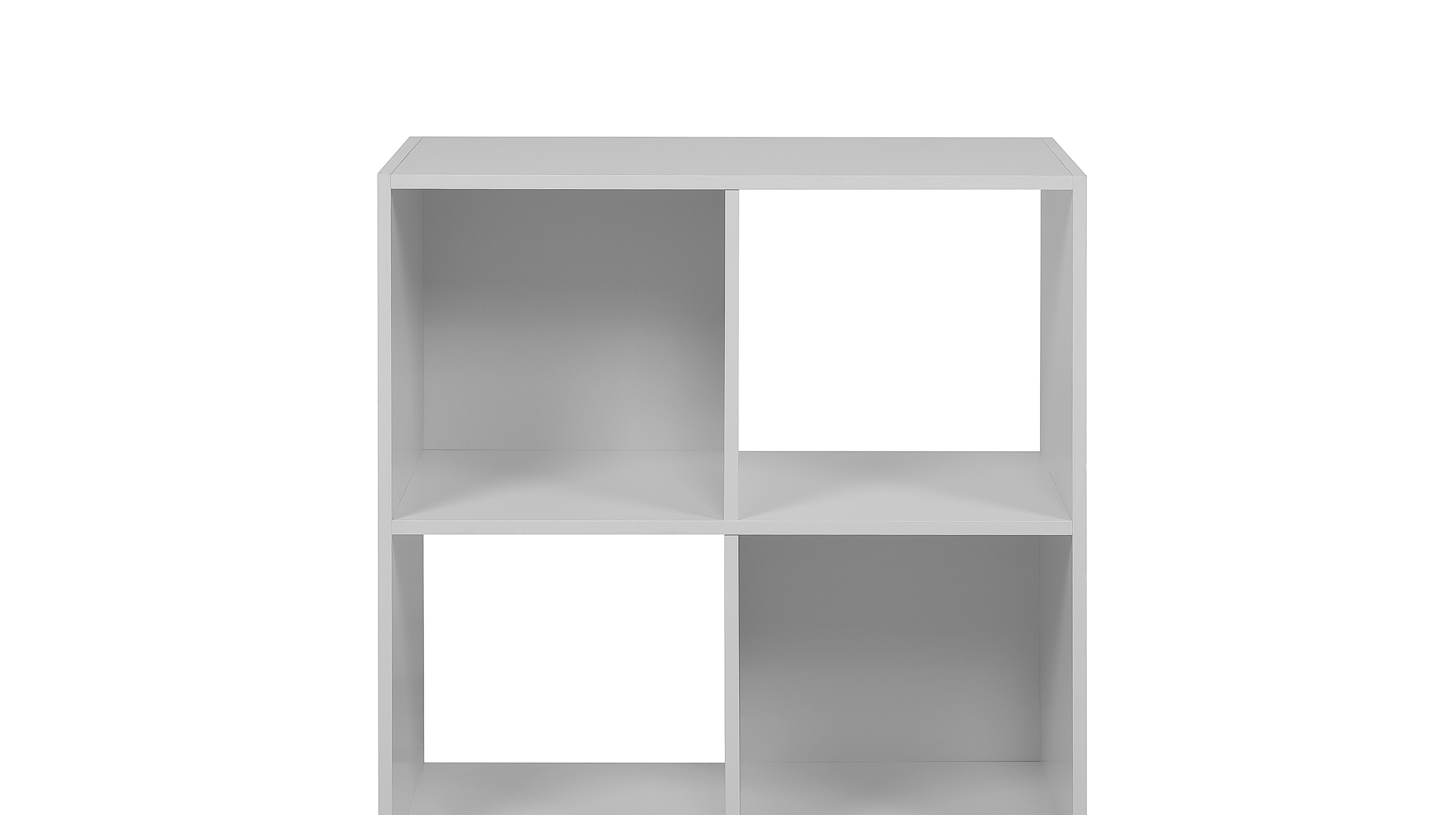 Standregal weiß 60 x 89 cm 6 Fächer - inkl. 3 Faltboxen - ARVIKA 