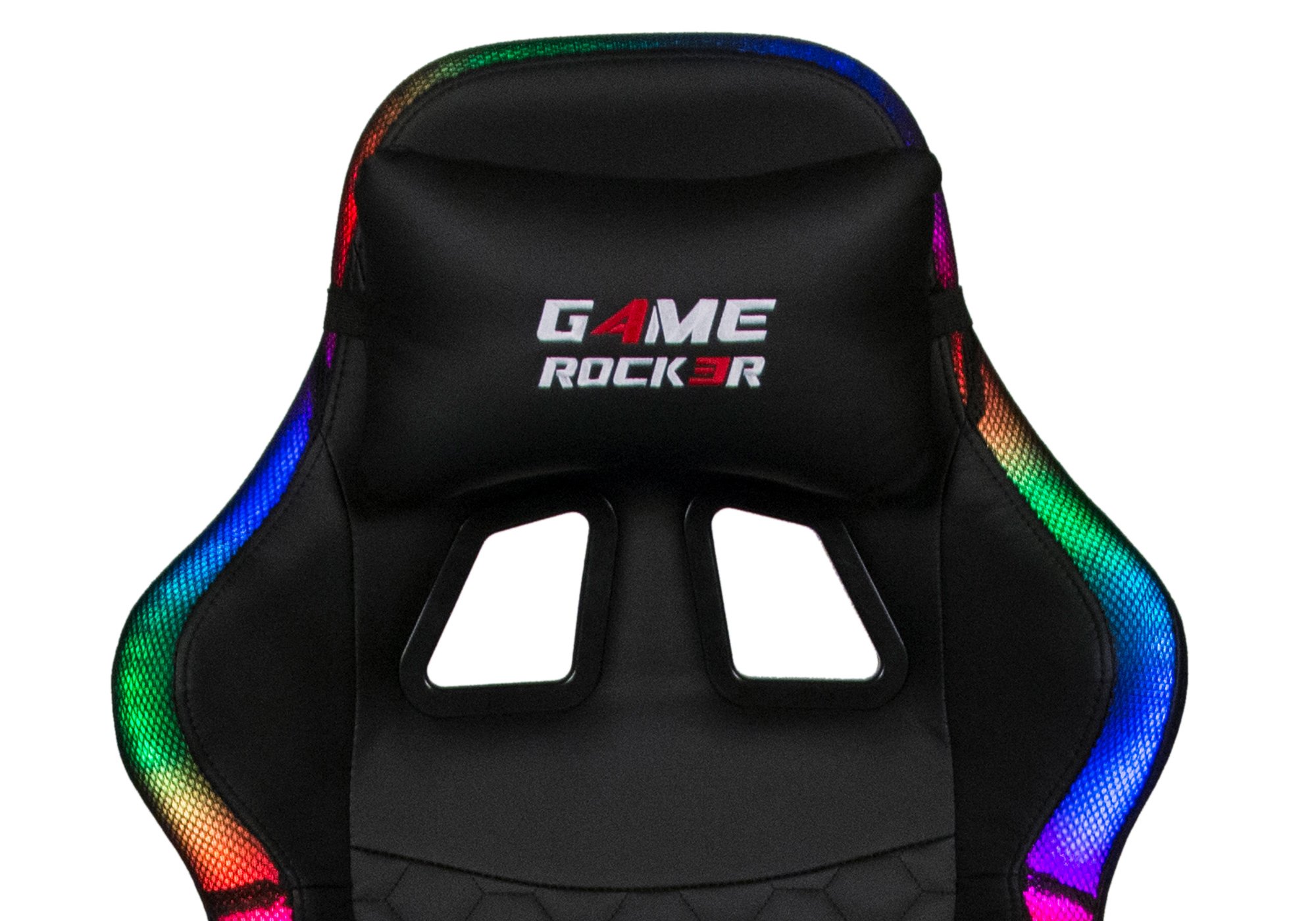 Gaming Stuhl schwarz mit LED-Beleuchtung - GAME ROCKER