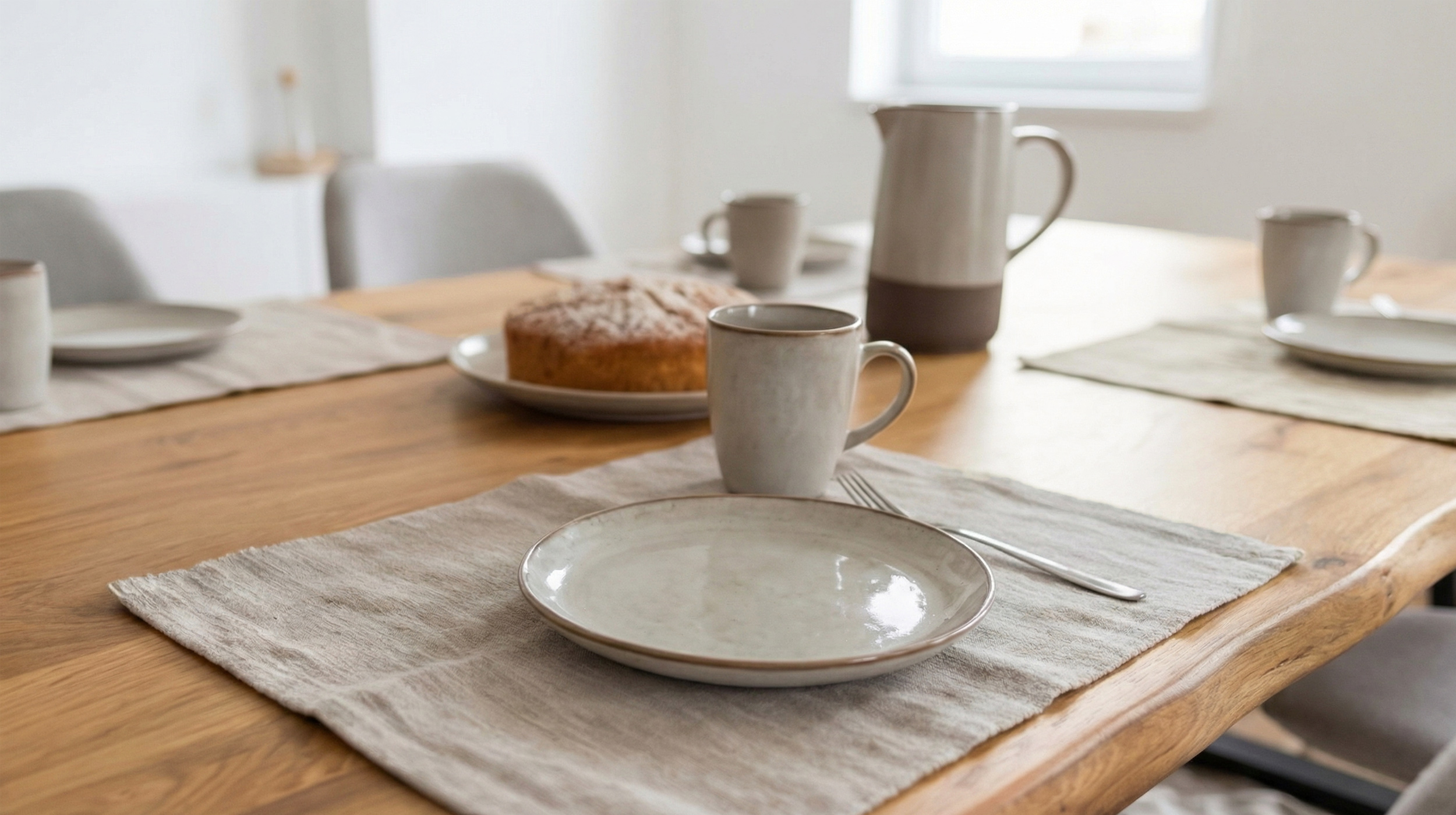 Esstisch Baumkantentisch Optik 160 cm Wildeiche massiv geölt - DALIUS