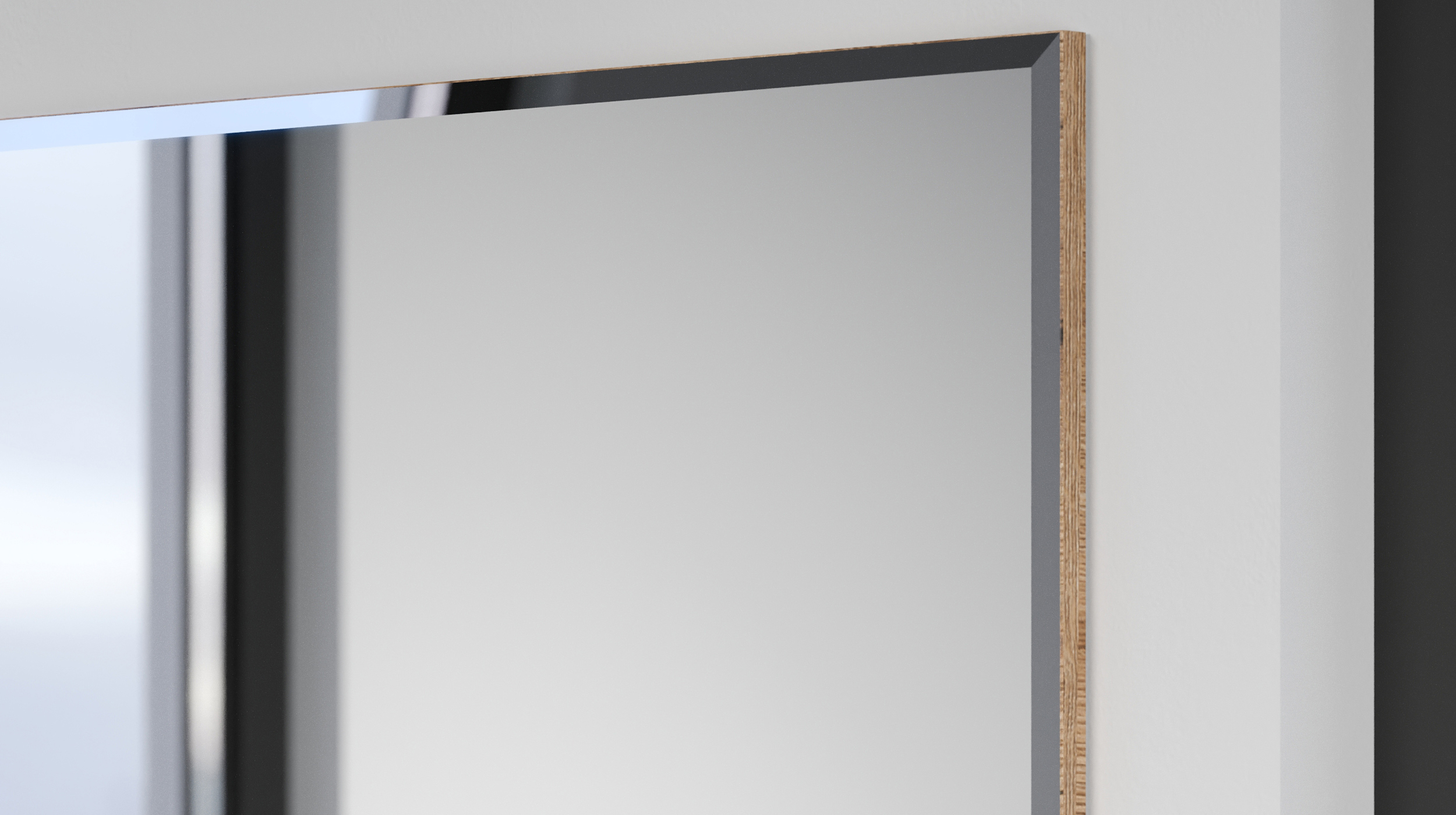 Wandspiegel Eiche 91 x 80 cm - JARON Wandspiegel Eiche 91 x 80 cm - JARON
