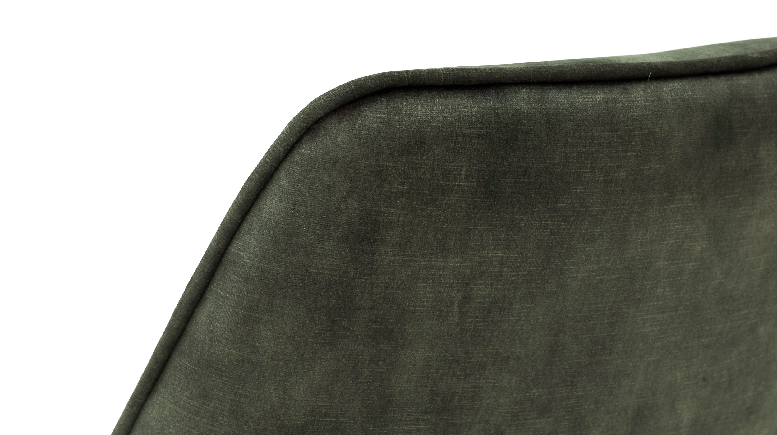 Polsterstuhl olive Metallgestell Velours Optik drehbar - OTTAWA