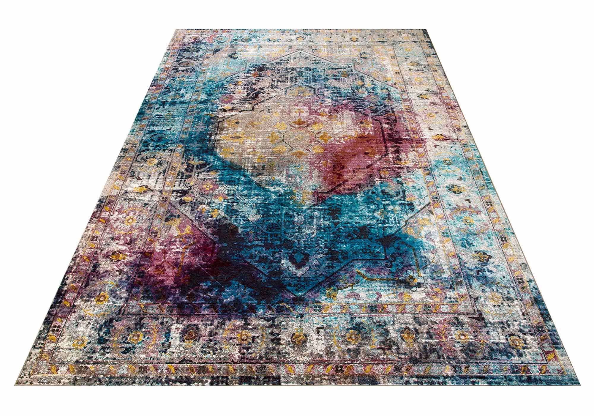 Festival Teppich 200 x 290 cm - mehrfarbig - 6 mm Höhe - Picasso 602