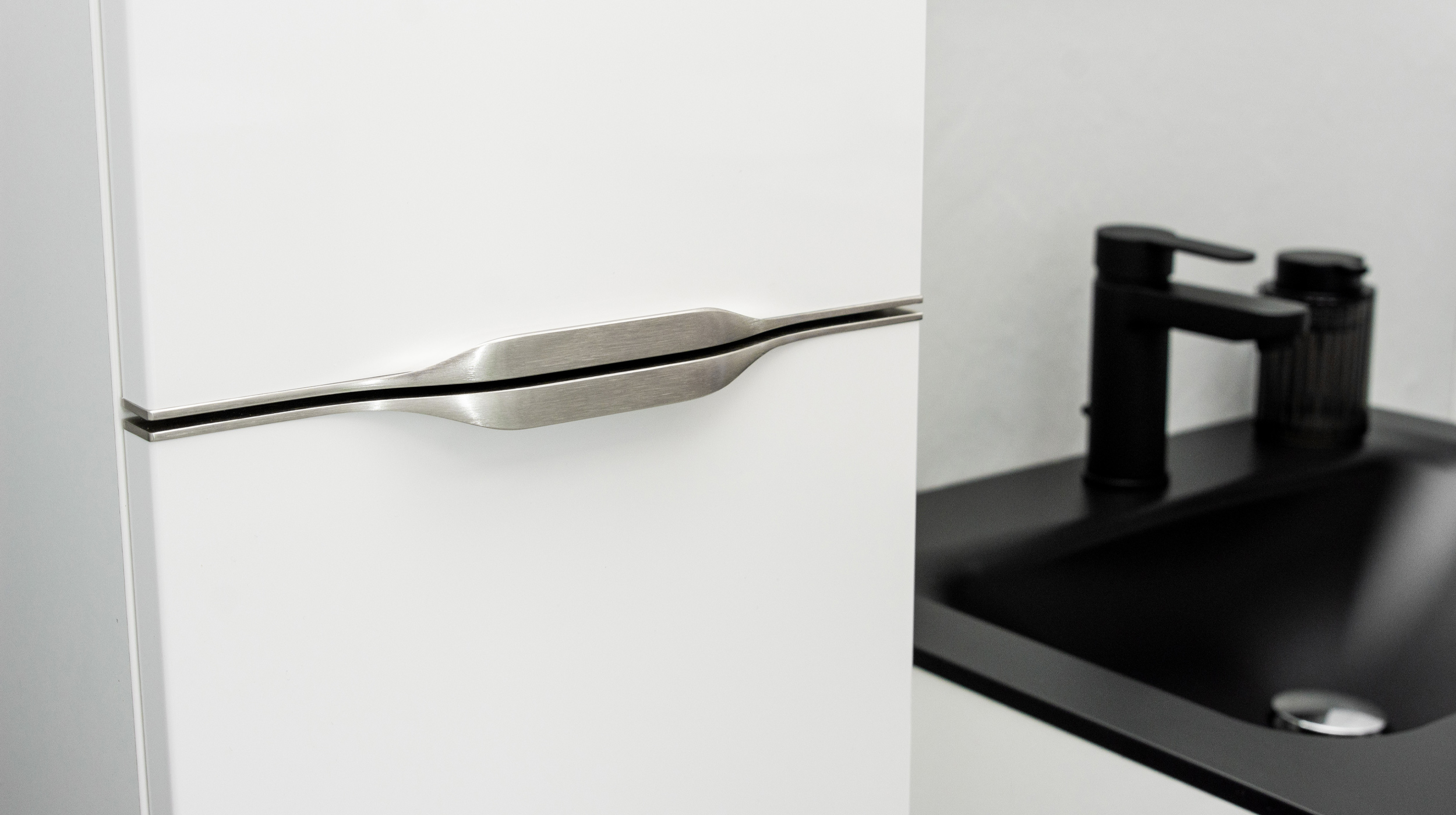 Badmöbel-Set weiß Glanz - 3-Teile mit HS - Waschtisch 60 cm - FRANA