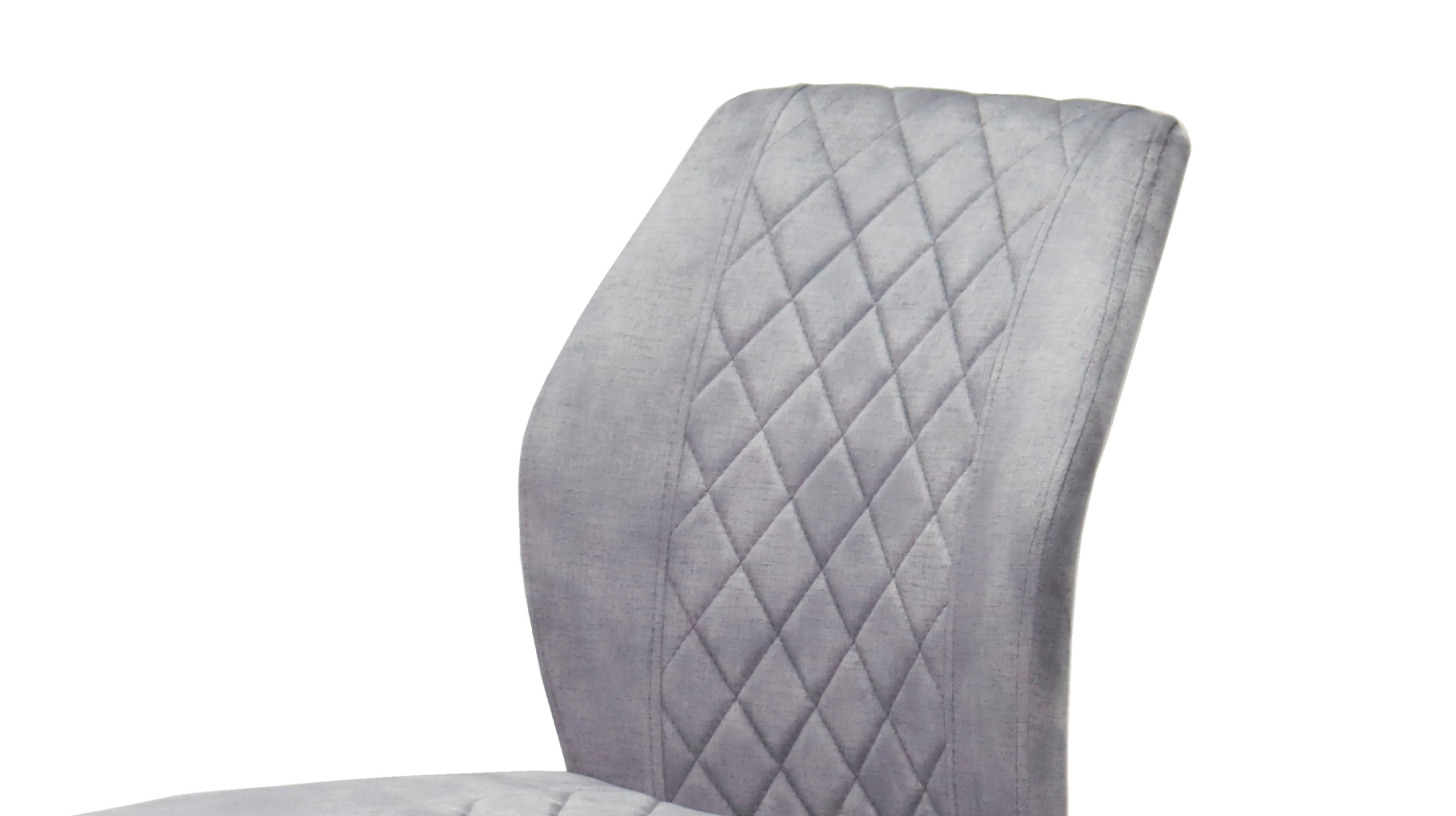 Schwingstuhl grau mit Microfaser Samtvelour - OLDE