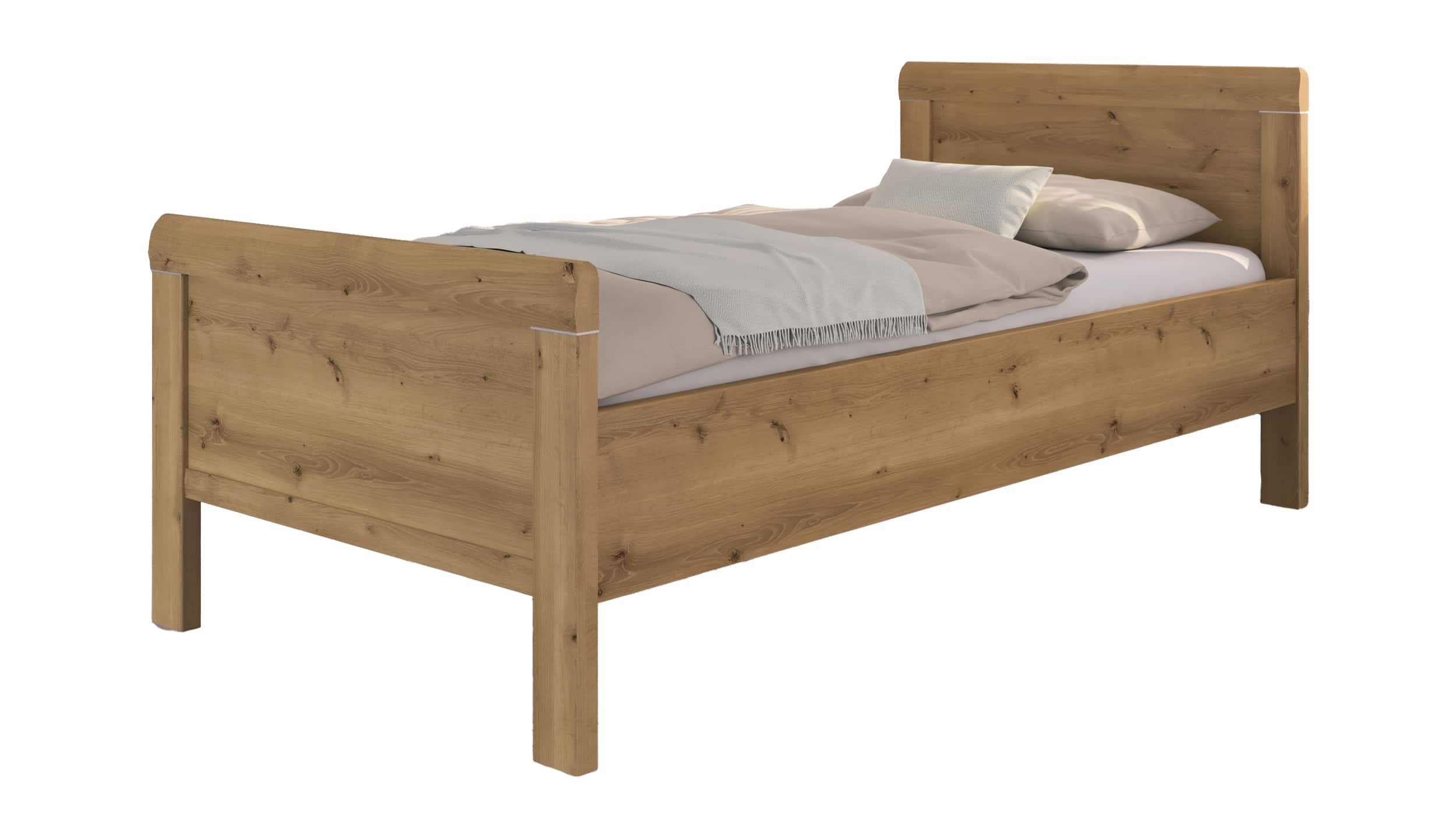 Einzelbett Futonbett 100 x 200 cm Asteiche - EVELYN