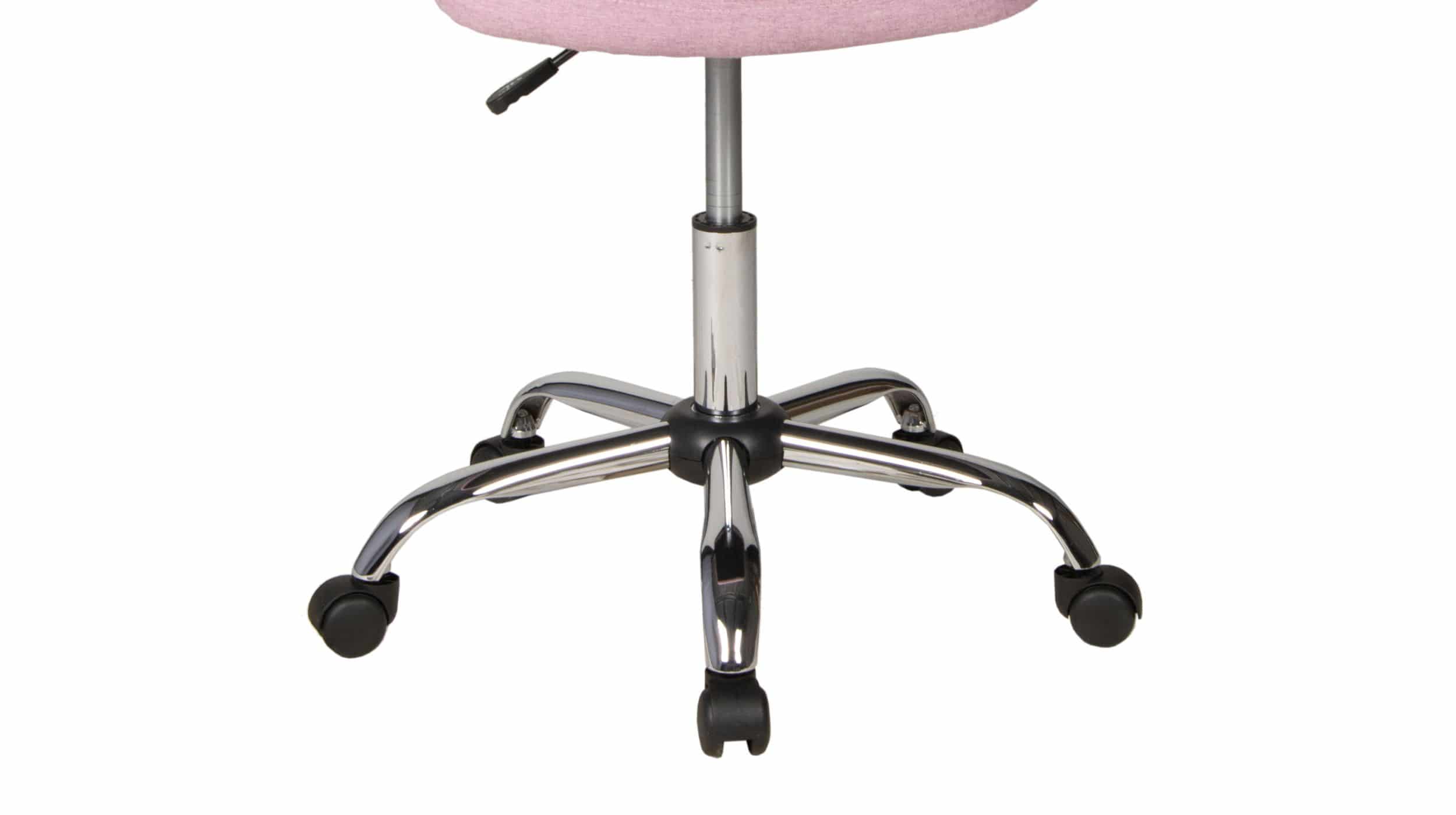 Bürostuhl Drehstuhl höhenverstellbar Mikrofaser rosa - MILO