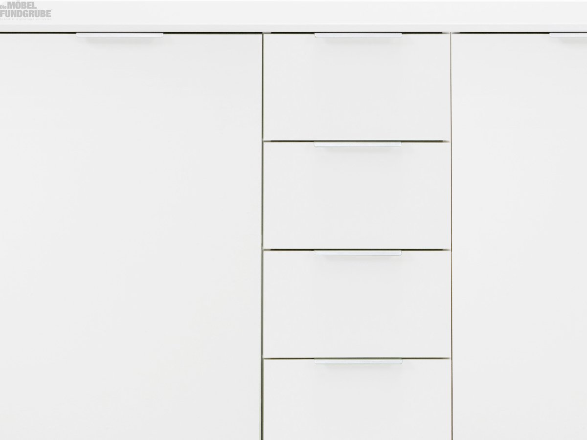 Sideboard weiß 130 cm mit 2 Türen - EASY PLUS