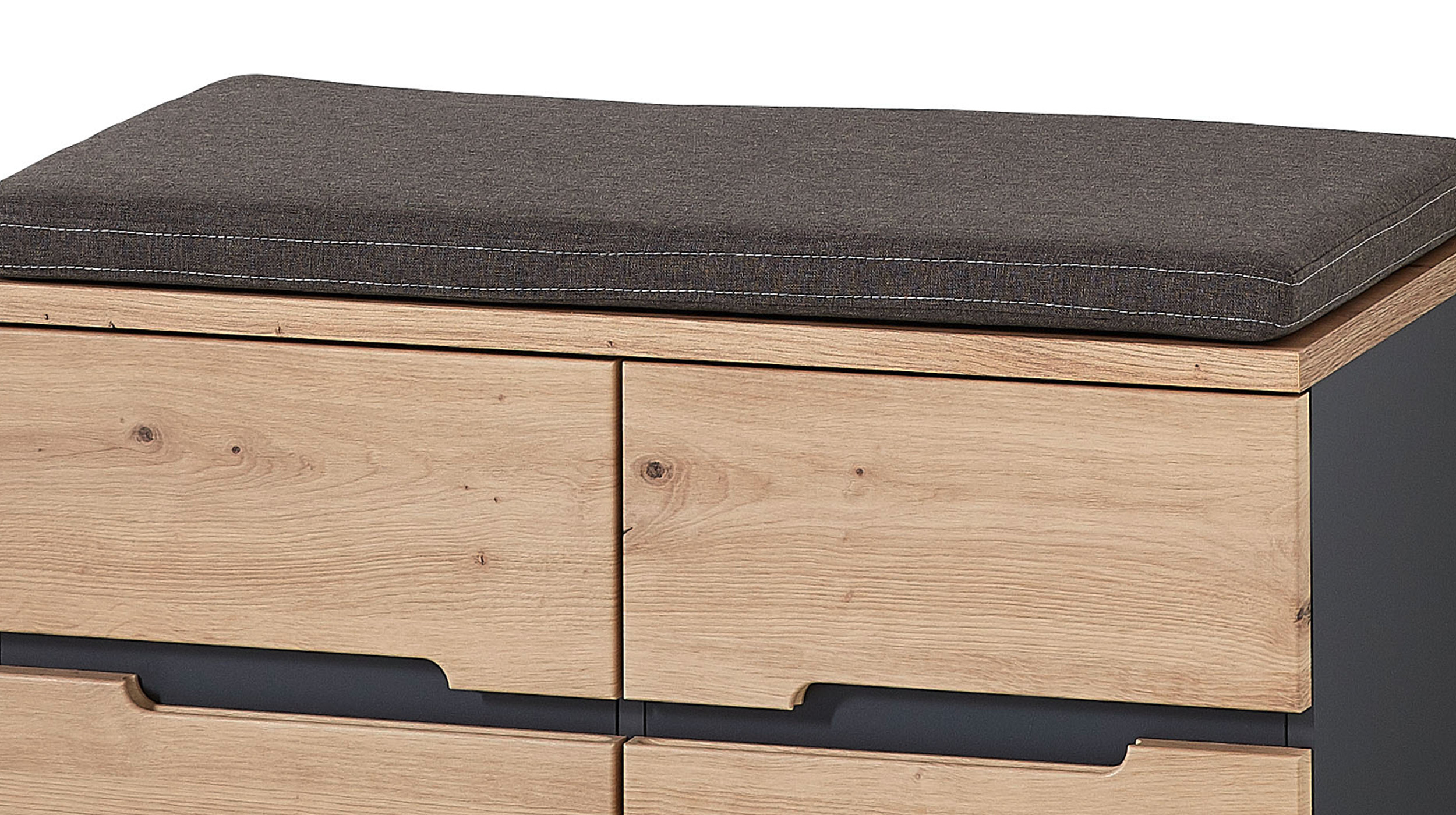 Garderobenbank mit Stauraum Artisan Eiche 80 cm - MEMPHIS