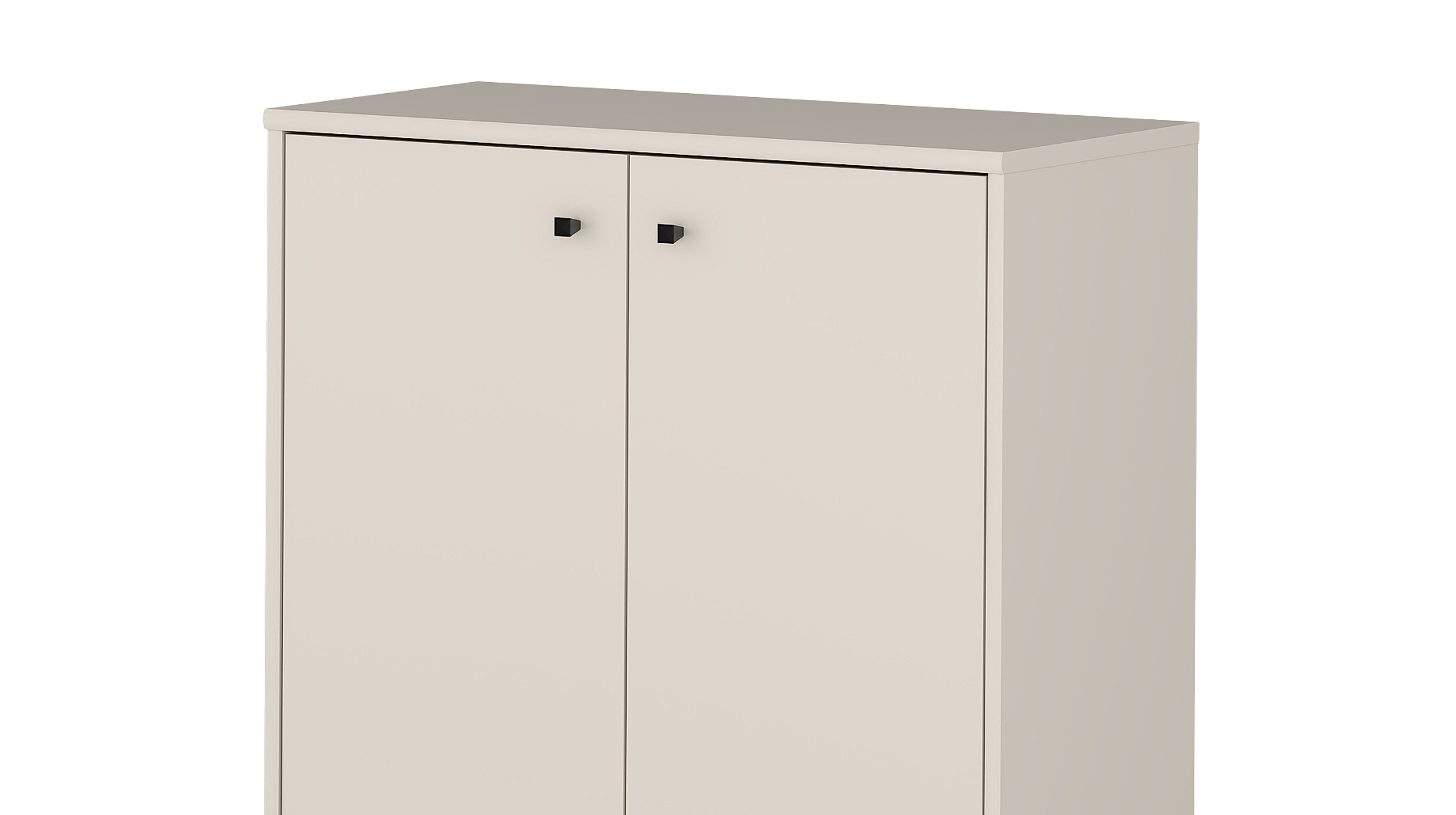 Kommode beige 111 cm - 2-türig - TEMPRA