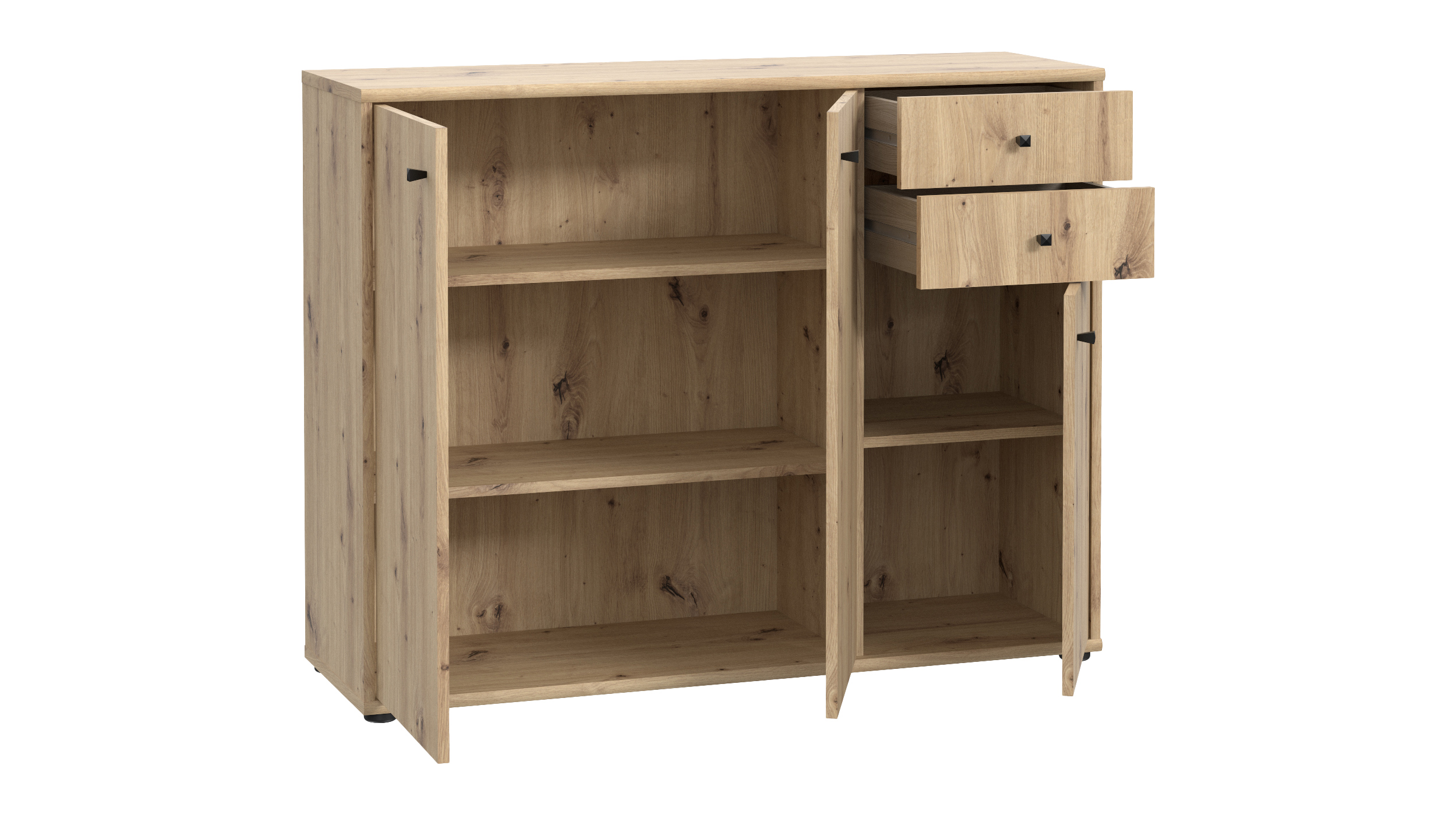 Kommode mit Schubladen Artisan Eiche 109 cm - TEMPRA