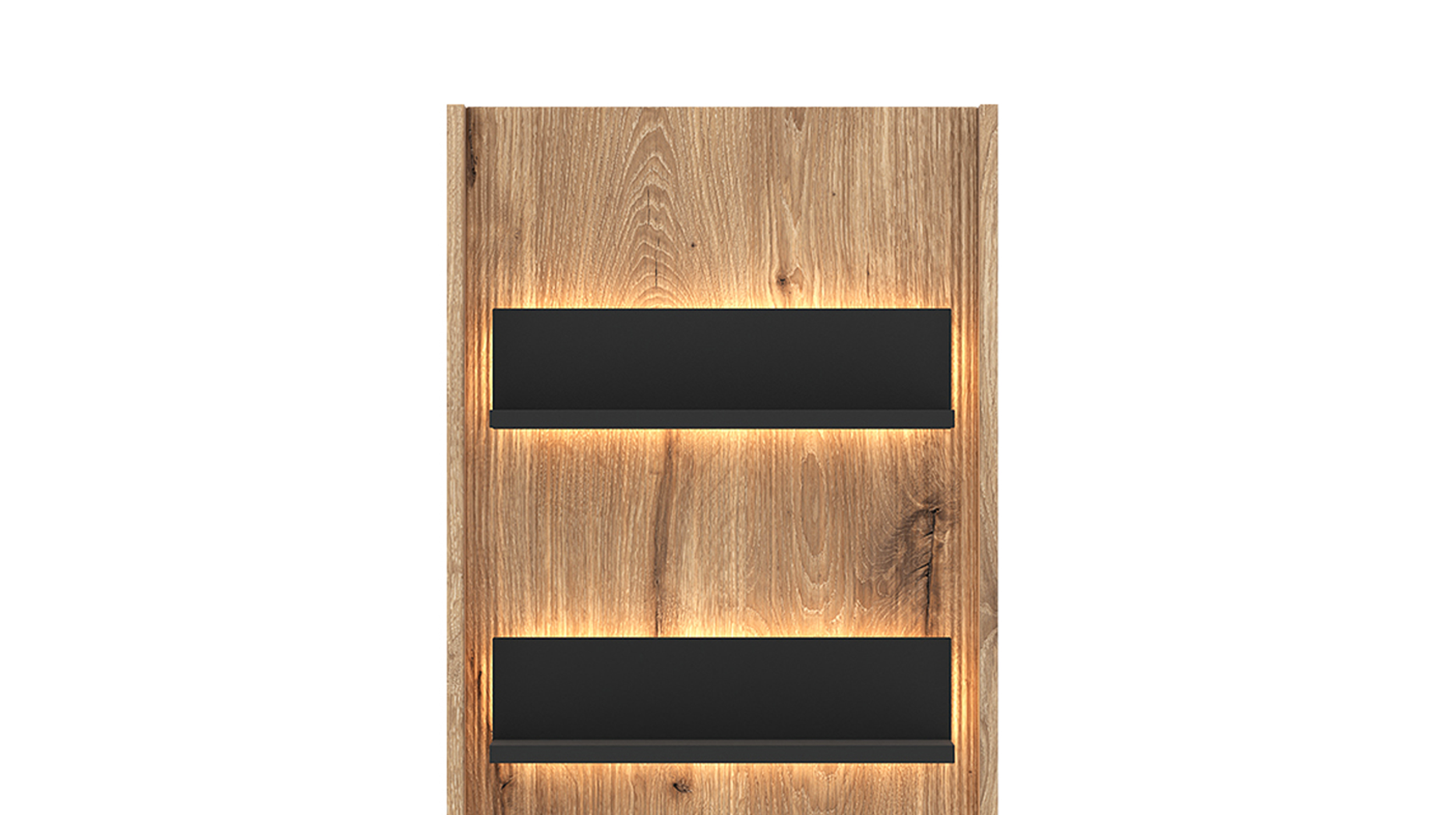 Wandboard mit Beleuchtung Viking Eiche - anthrazit 50 cm - PARDOO