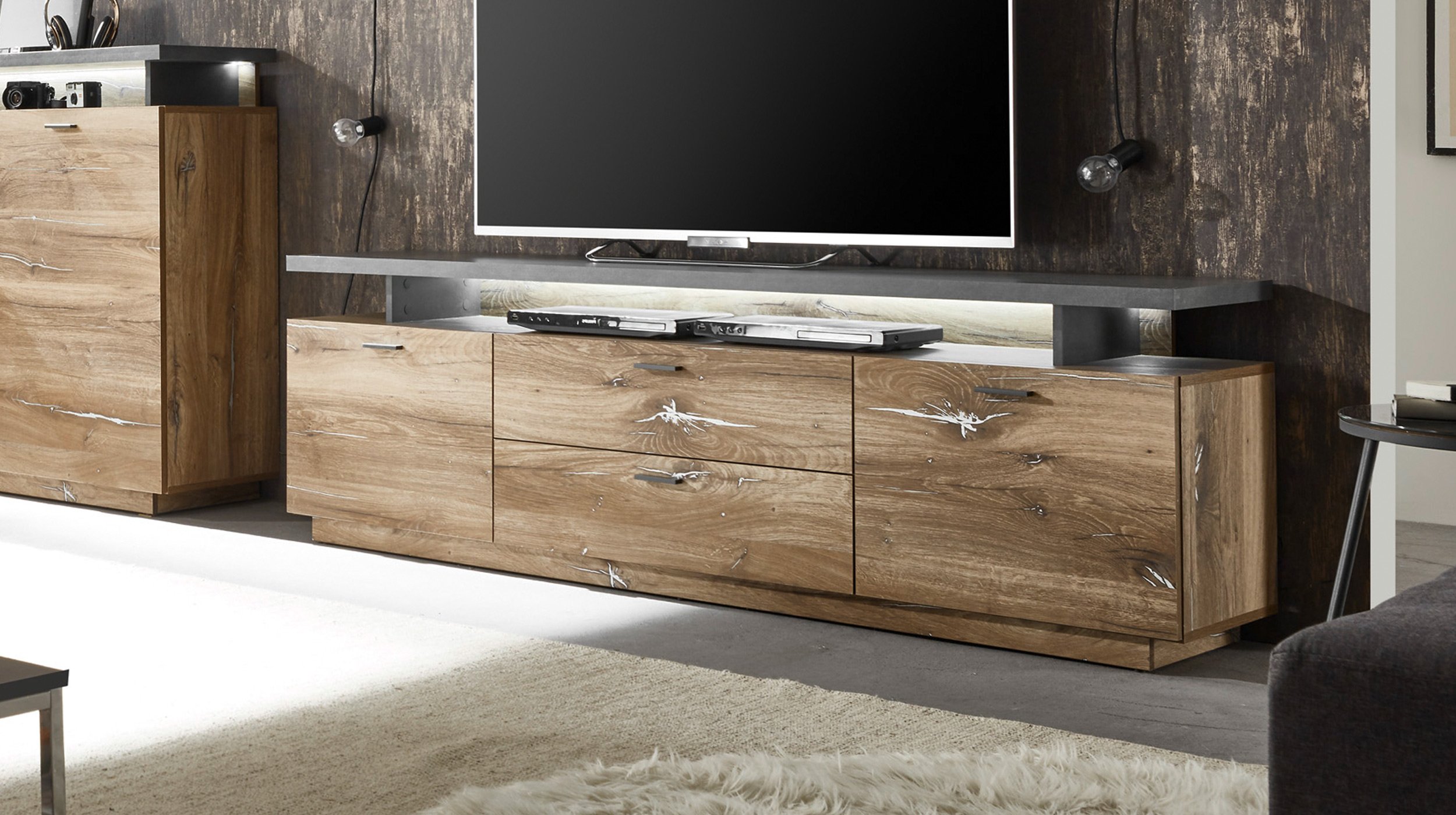 TV - Lowboard Old Wood - Flagstaff 175 cm - KINGSTON