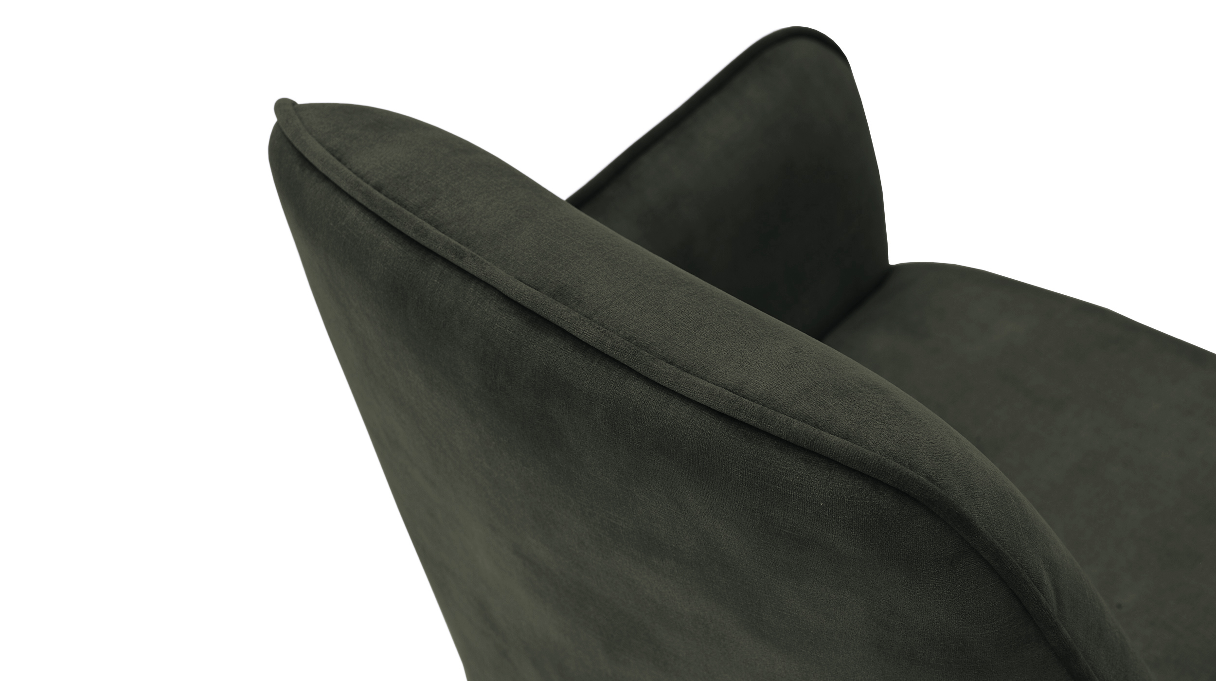 Armlehnstuhl olive Drehstuhl Veloursoptik - OTTAWA