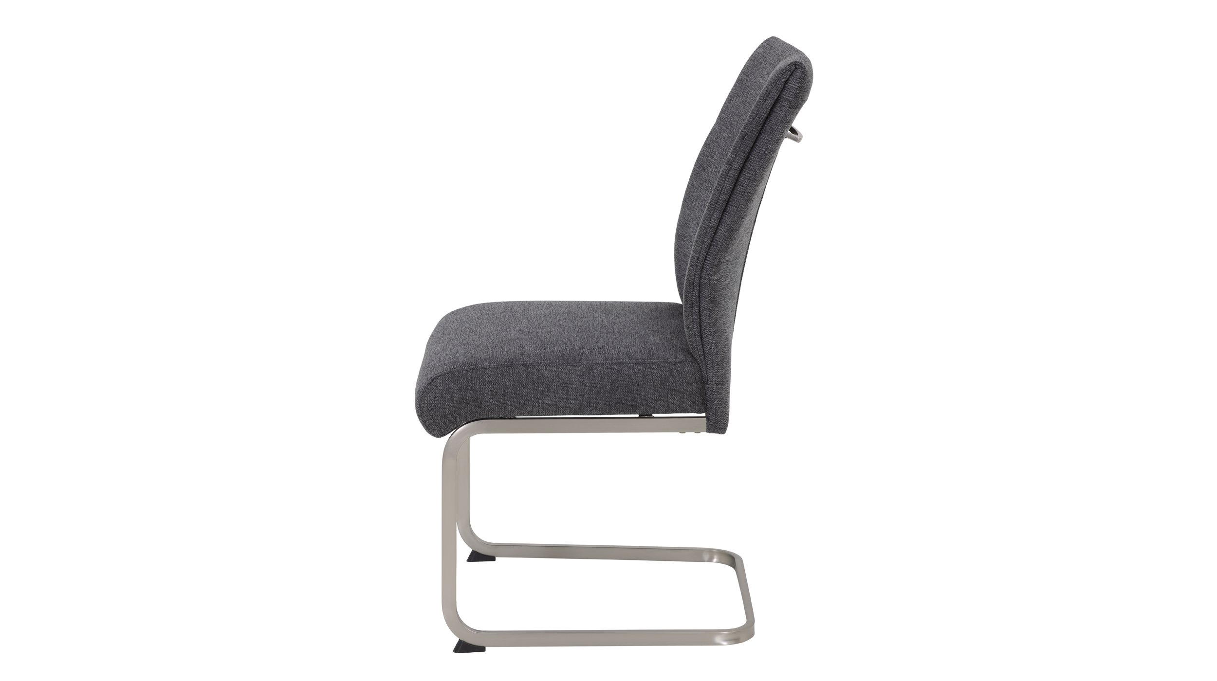 Schwingstuhl für Esszimmer anthrazit Webstoff - INES