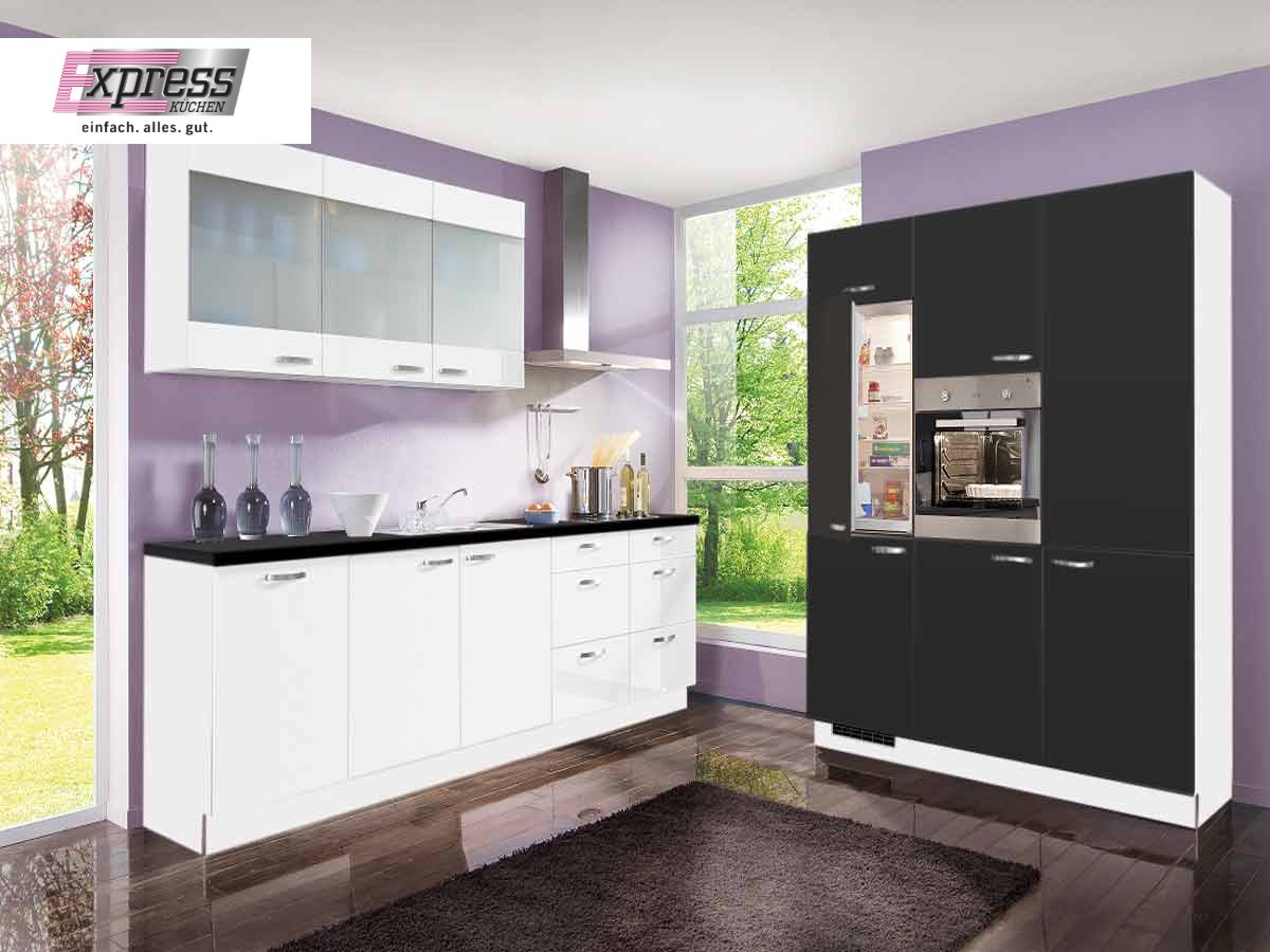 Eckküche 270 + 180 cm - inkl. Elektrogeräte - Küchenfronten matt - WIN