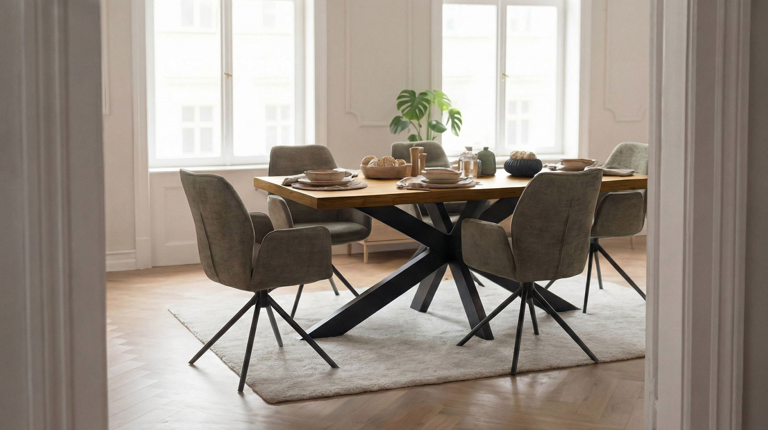 Esstisch 200 x 100 Mango massiv lackiert gebeizt - TIMKA