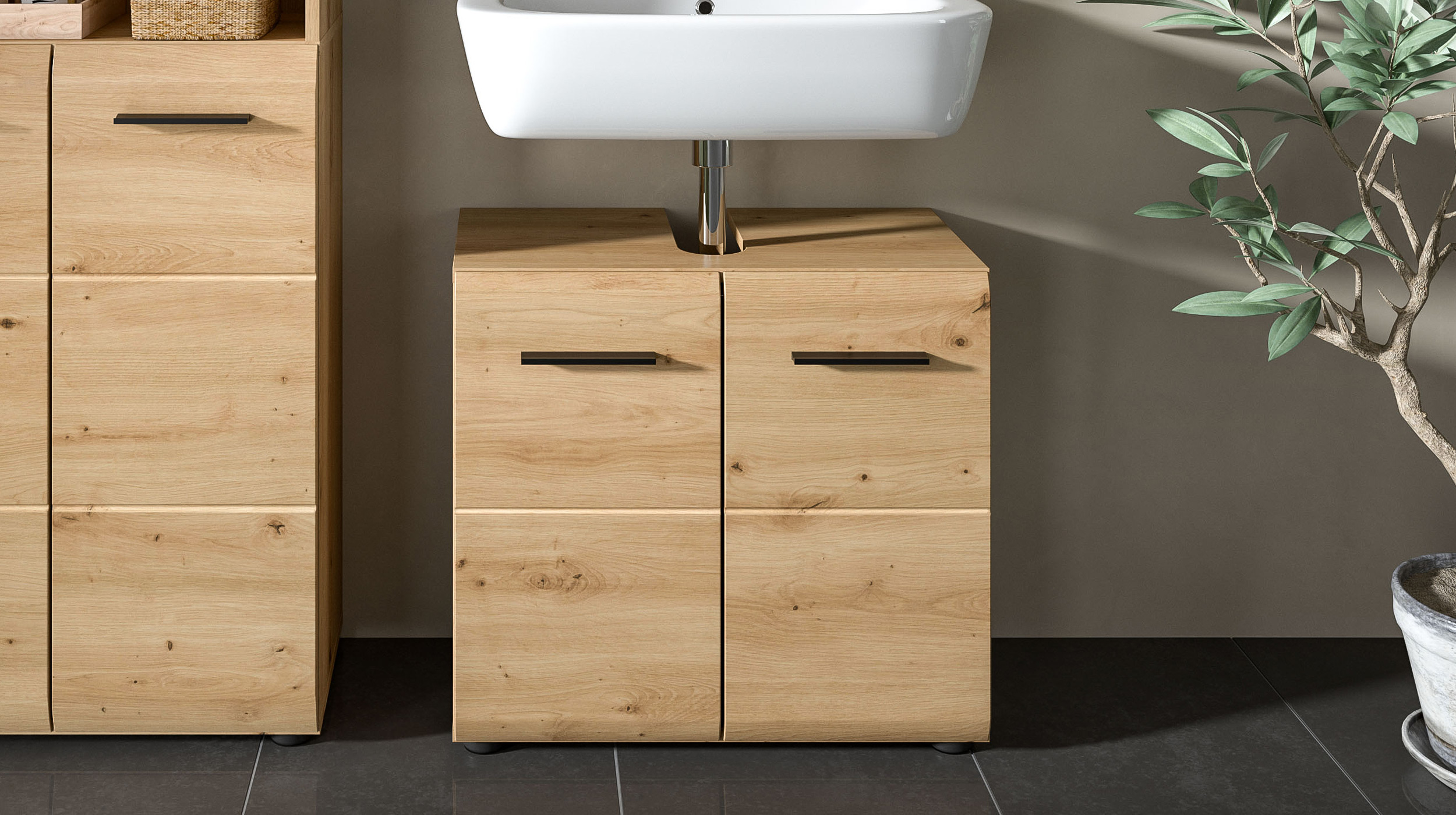 Waschbeckenunterschrank Artisan Eiche - 60 cm - ICE