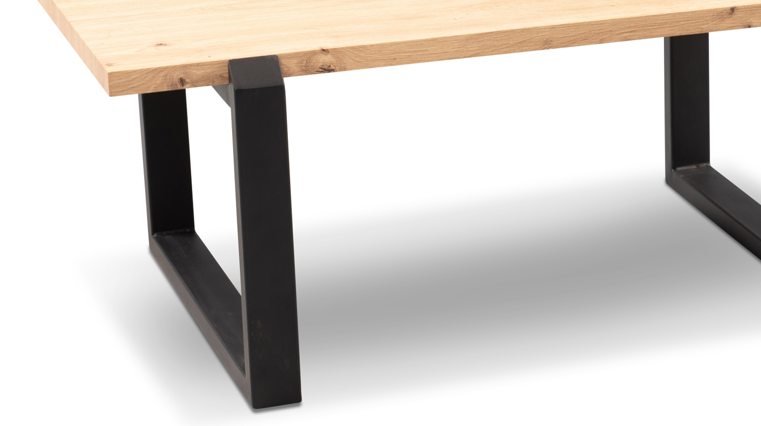 Couchtisch Artisan Eiche 110 x 60 cm Metallgestell - PRAG