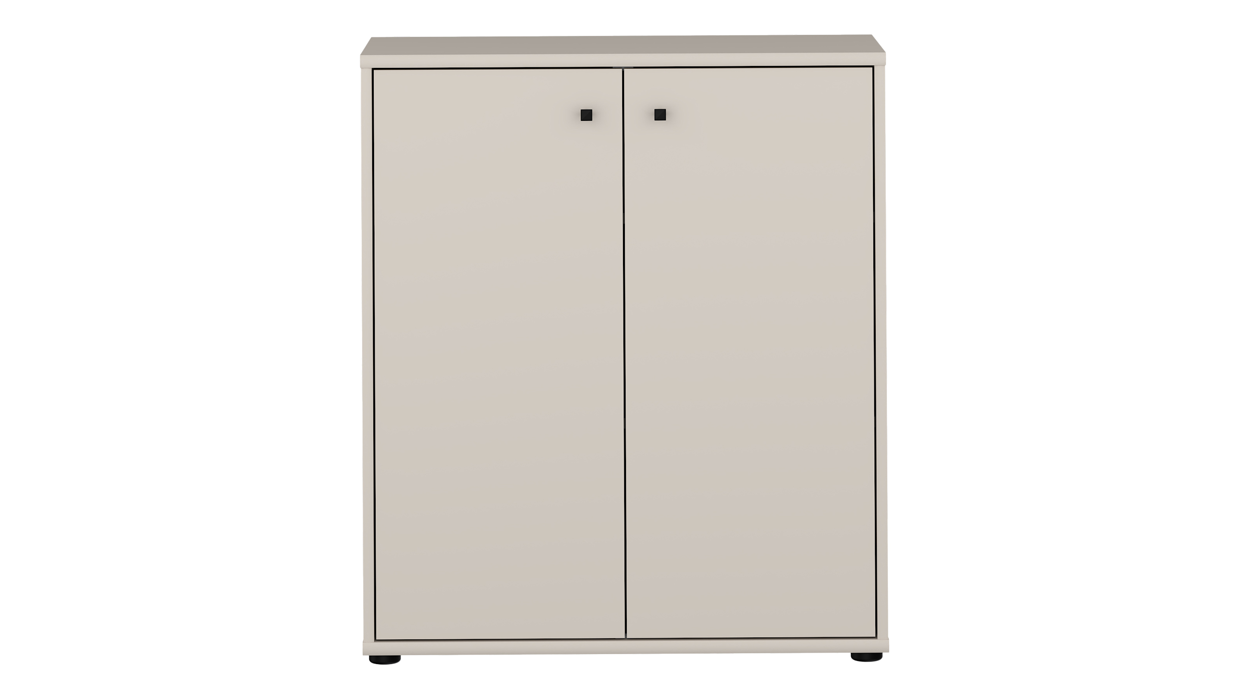 Kommode beige 86 cm - 2-türig - TEMPRA