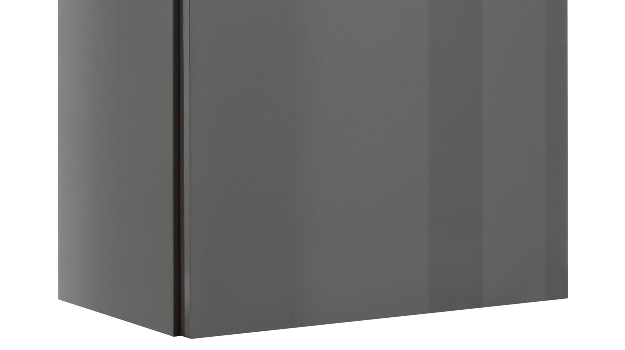 Bad Hängeschrank grau hochglanz - Eiche 40 cm - MUNDI